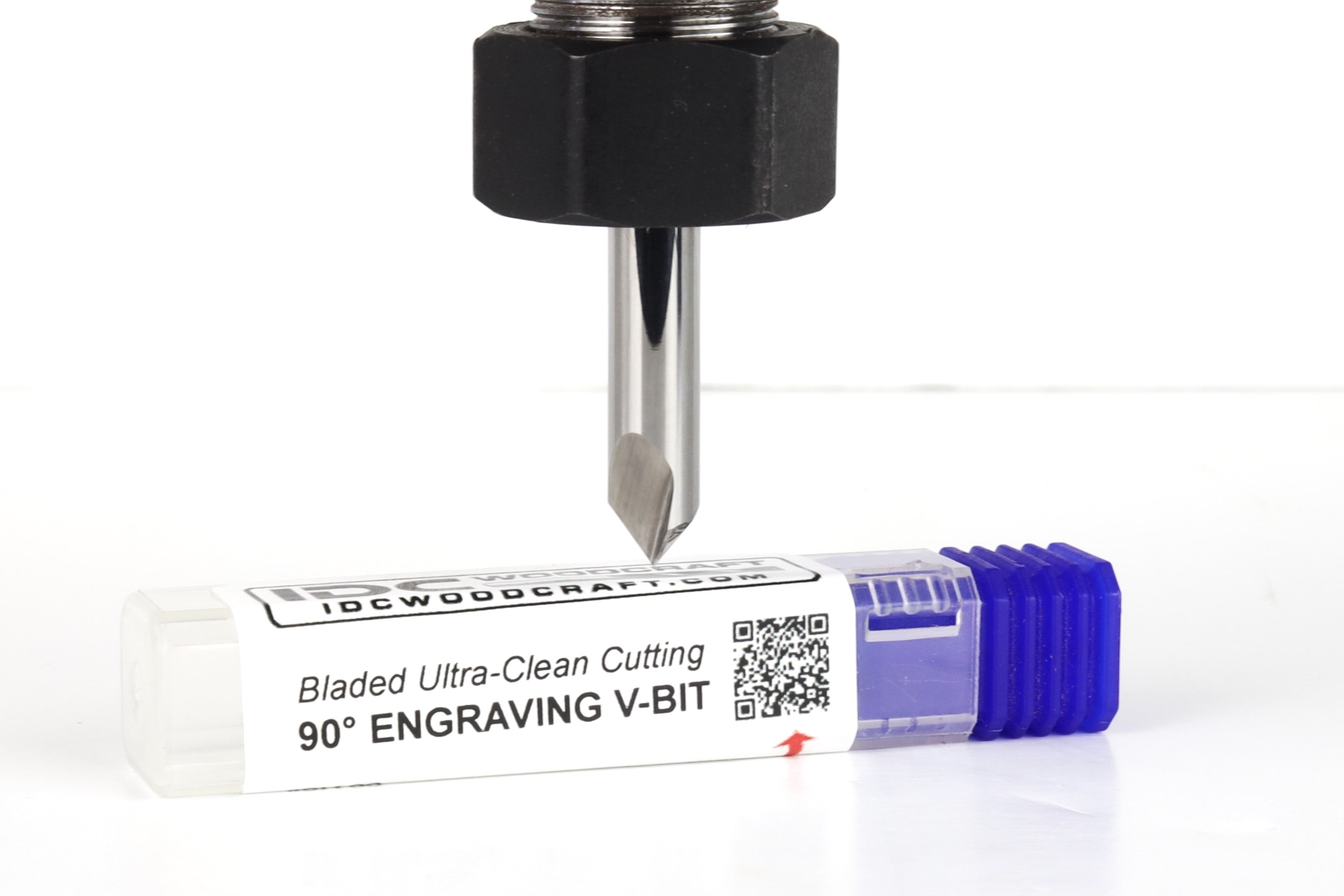 Ultra-Clean Cutting 90 Degree V-Bit for CNC Routers, 1/4 Shank