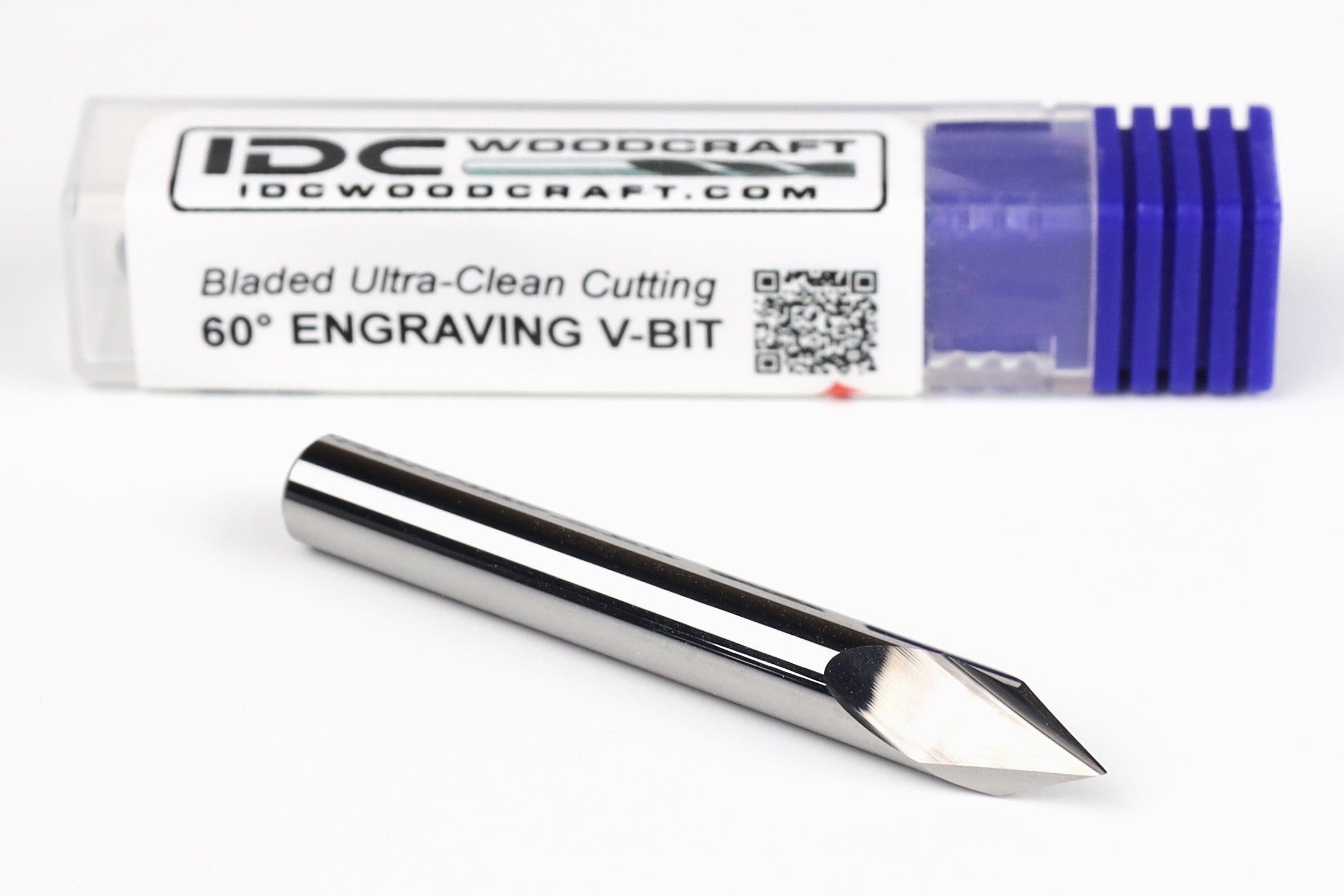 Ultra-Clean Cutting 60 Degree V-bit for CNC Routers, 1/4 Shank