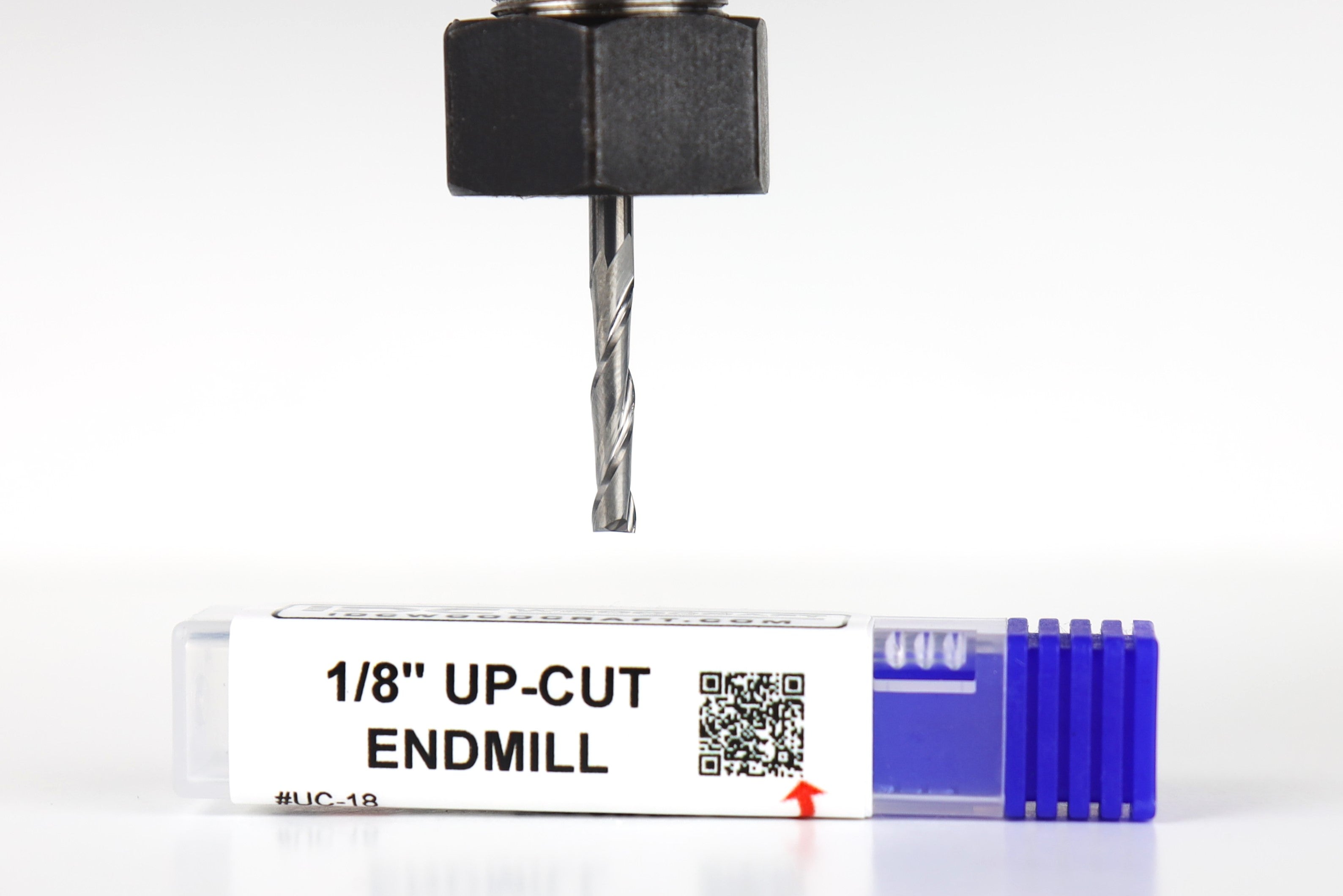 1/8" Up-Cut Endmill Bit (Drilling Capable) For CNC Routers (set of 2)