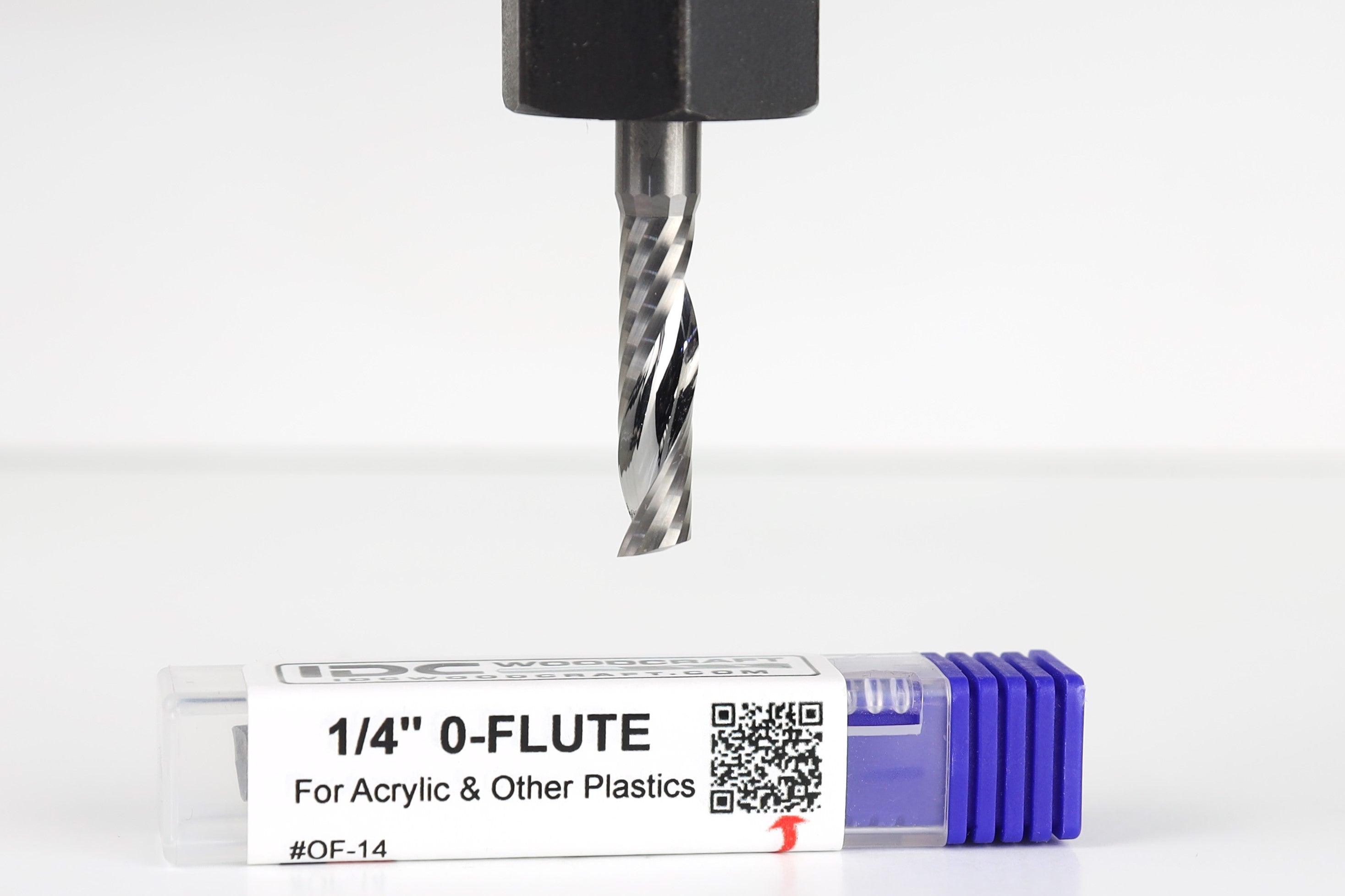 1/4" 0-Flute CNC Router Bit For Acrylic, 1/4" Shank