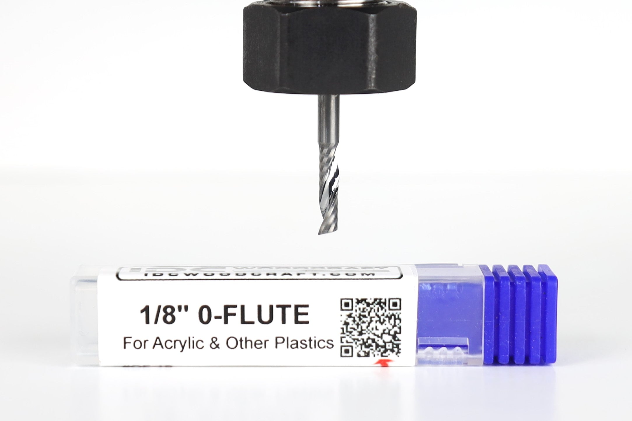 1/8" 0-Flute Bit For Acrylic (CNC Router), 1/8" Shank [Premium]