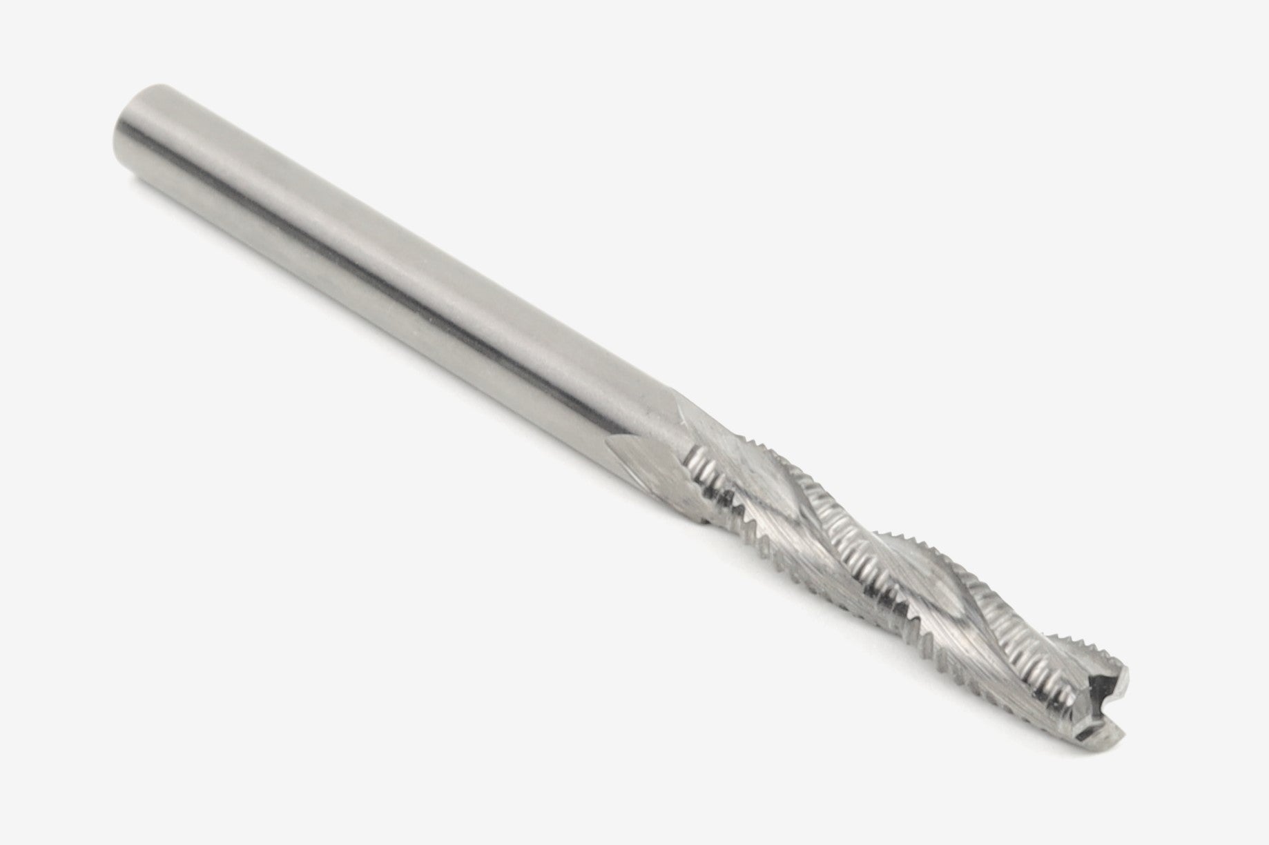 The "BADGER" 1/8 High-Speed Roughing CNC Router Bit, 1/8 Shank