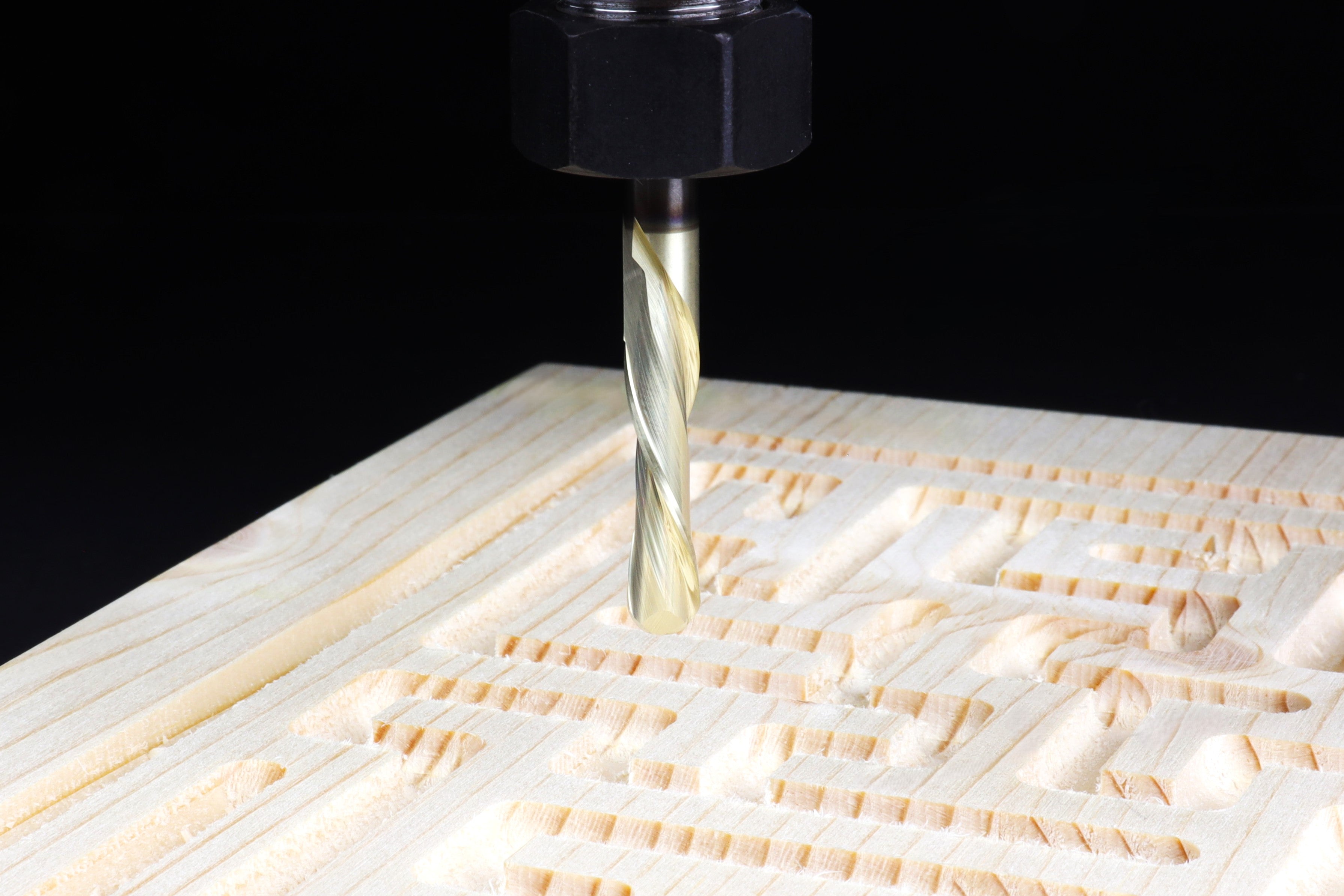 1/4 Down-Cut Ball Nose Endmill, 1/4 Shank w/ FREE Marble Maze File