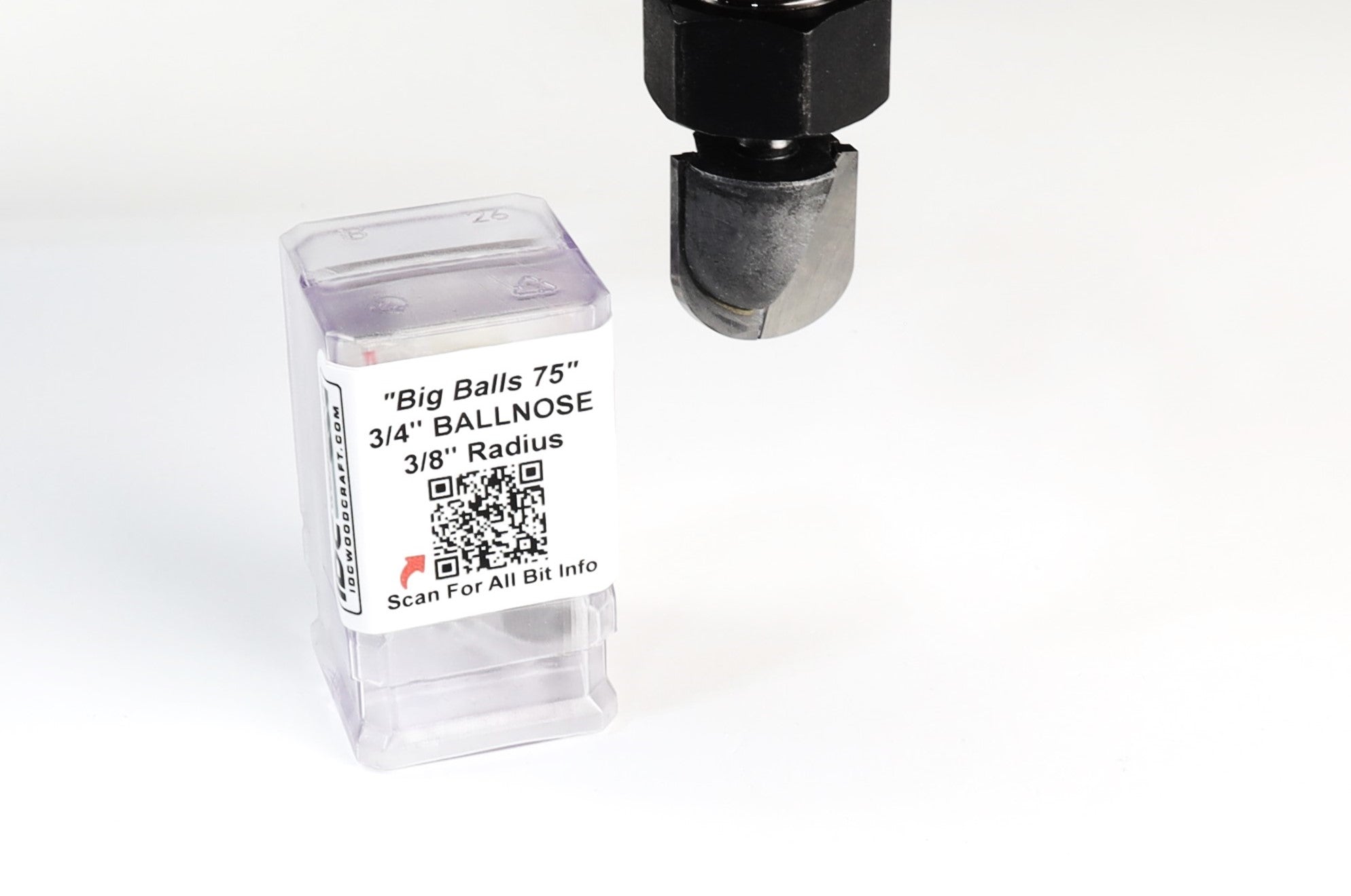3/4" Ball Nose CNC Router Bit, Cutting Board Juice Groove Bit 1/4" Shank