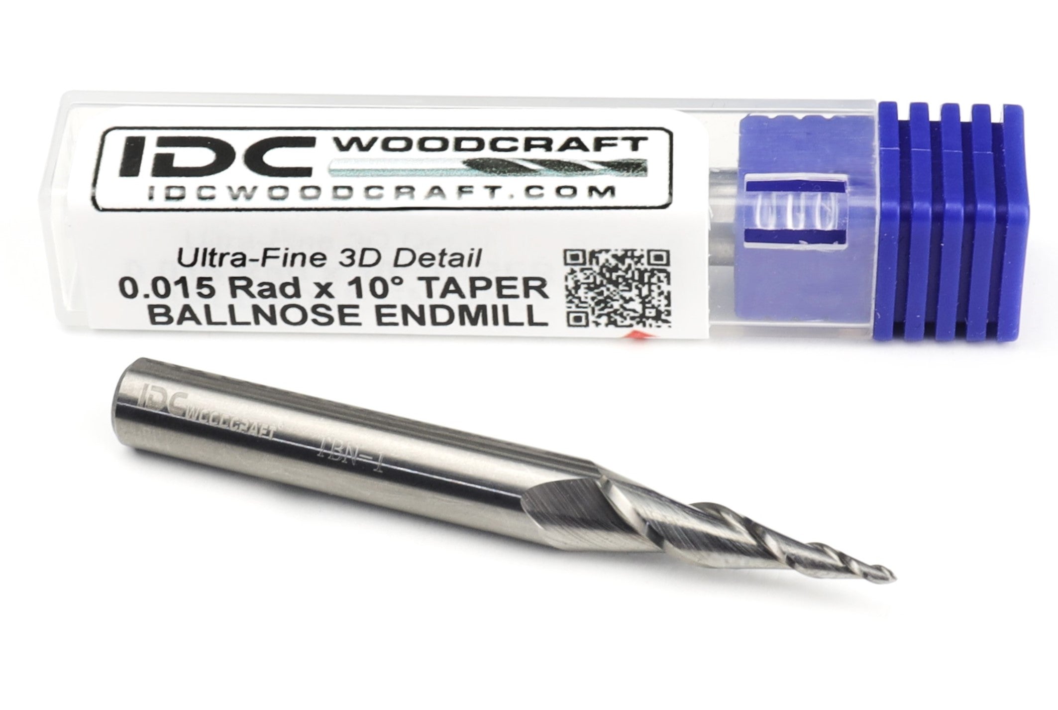 Ultra-Fine Detail Tapered Ball Nose Bit for CNC 3D Carving, 1/4" Shank
