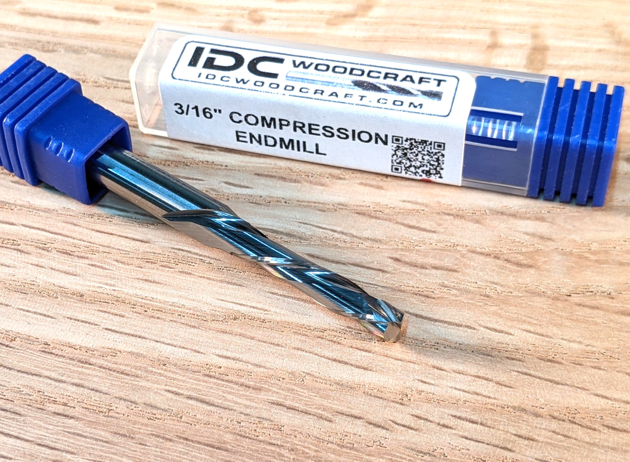 idc woodcraft 3/16" compression bit for cnc routers