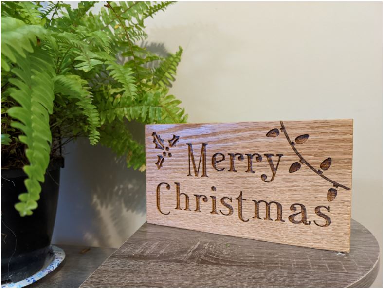 Christmas sign project made on cnc router 