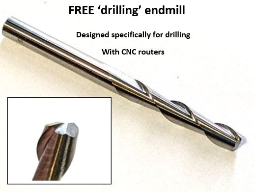 1/8" drilling endmill for cnc routers by idc woodcraft