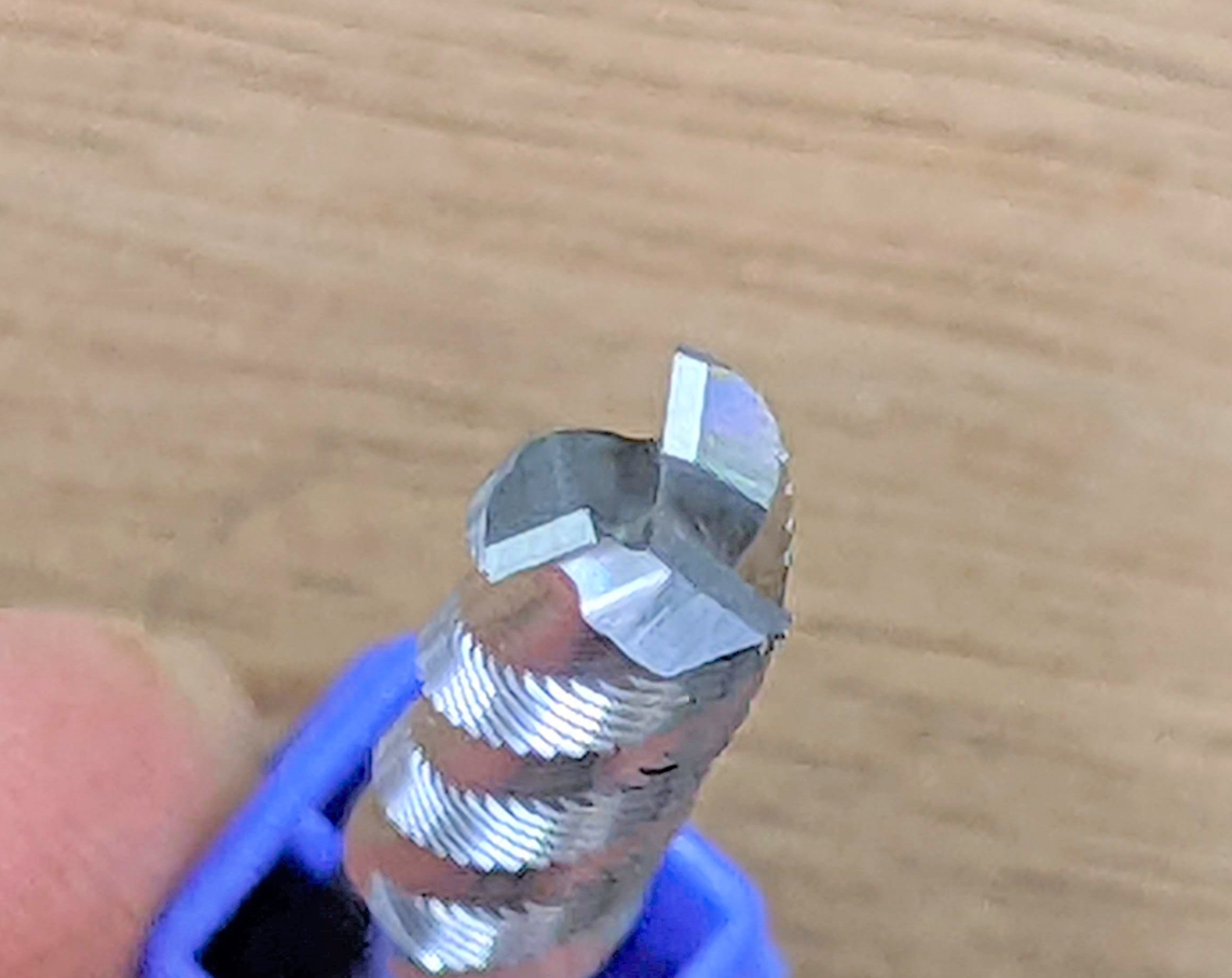 The HOG 1/4" Roughing Endmill Bit For CNC Routers, 1/4" Shank