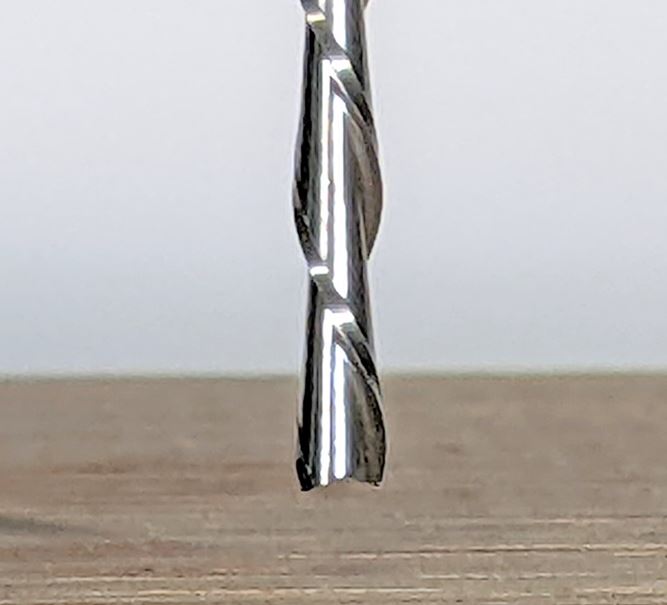 1/8" extended downcut carbide endmill by idc woodcraft for deep pockets