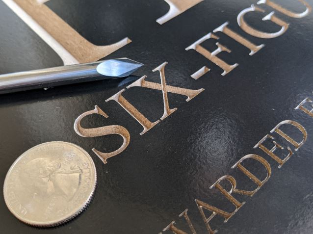 60 degree v bit for fine detail by idc woodcraft