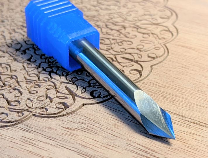 60 degree v bit for fine detail by idc woodcraft