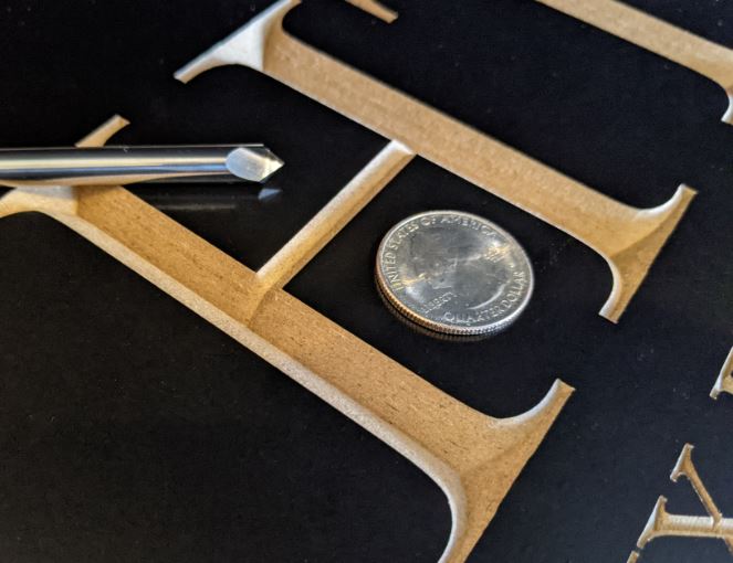 90 degree v bit for fine detail by idc woodcraft