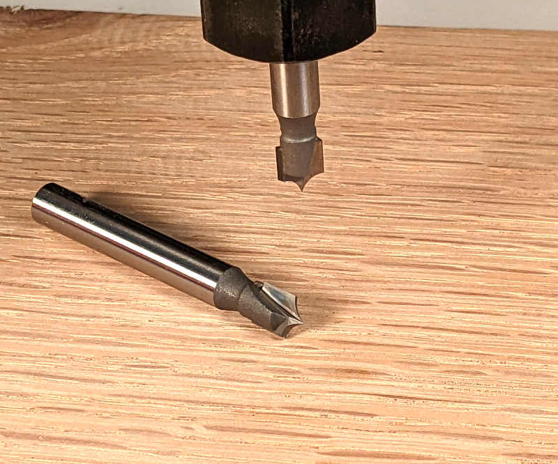 1/8" and 1/4" radius round over bit set for cnc routers