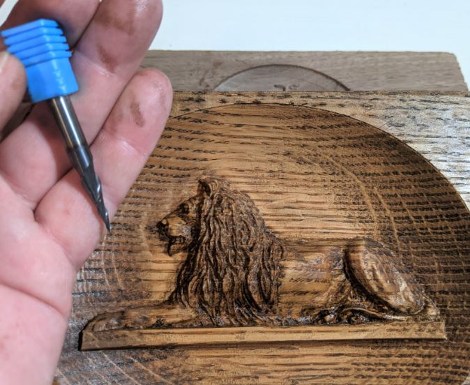high detail tapered ball nose cnc router bit for 3d carving