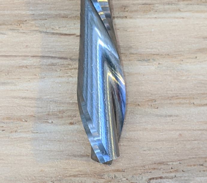 1/4" down cut bit for cnc routers by idc woodcraft