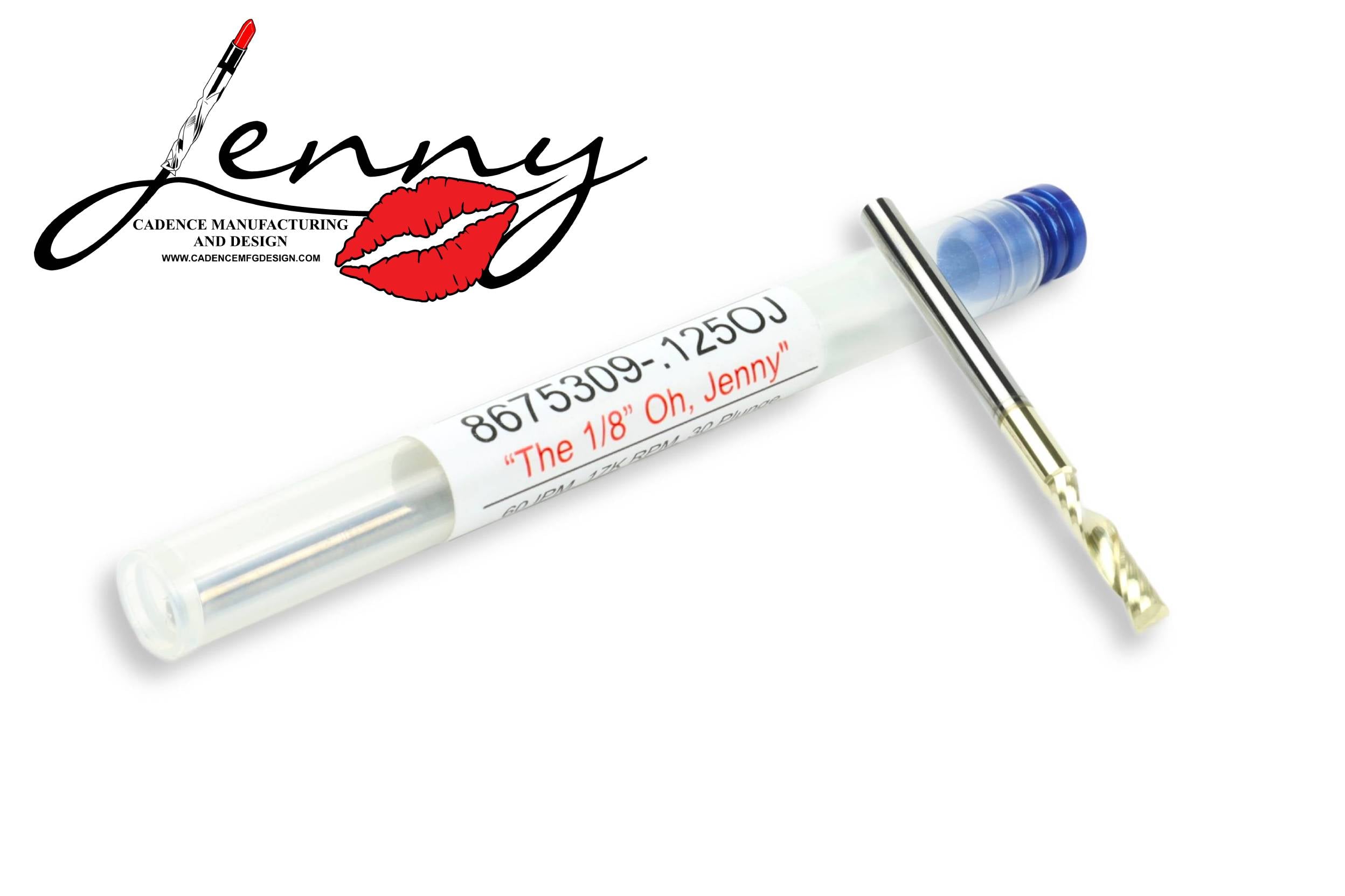 "Oh, Jenny" 1/8" OFlute Endmill for CNC Routers, 1/8" Shank