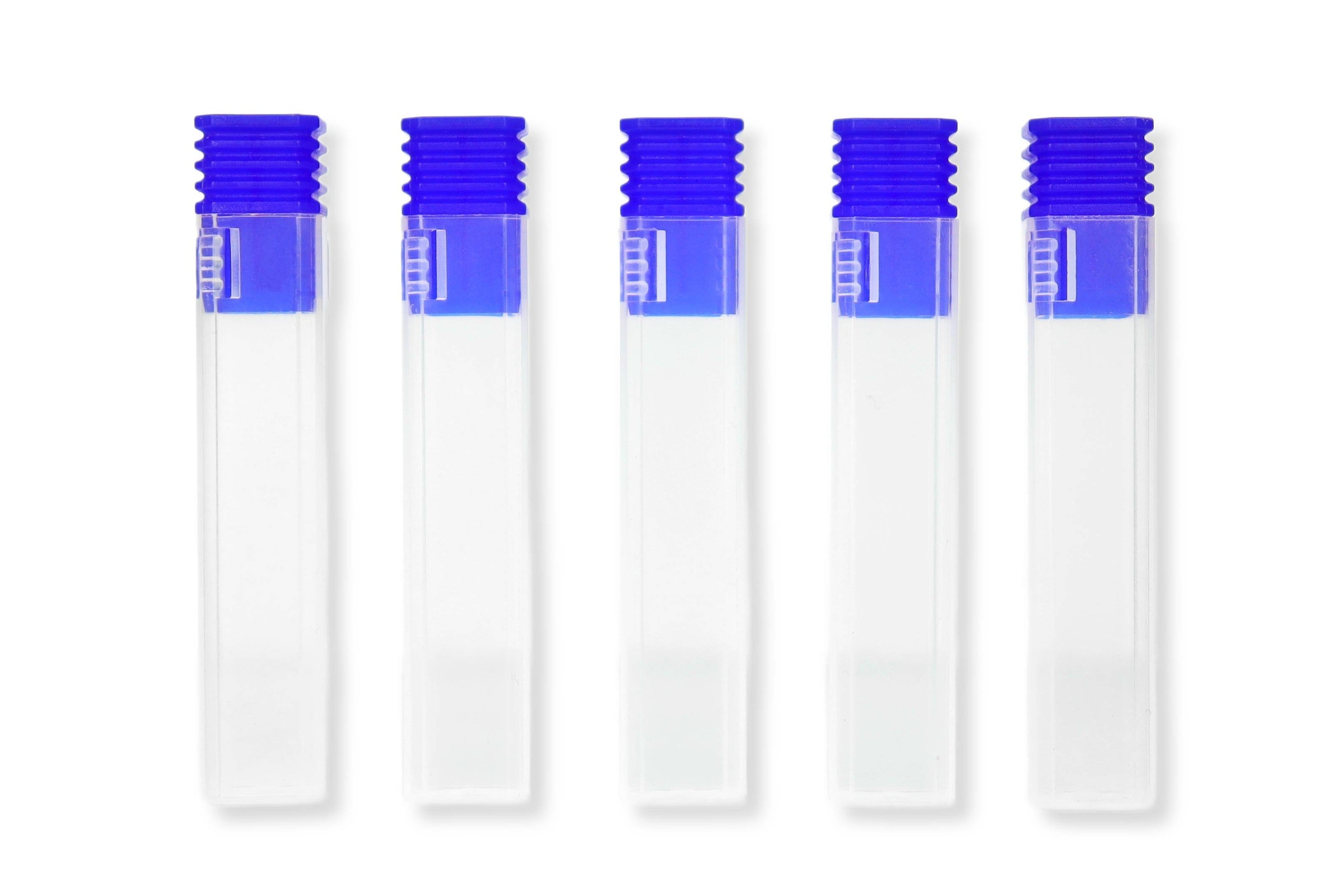 SM CNC Tool Storage Tubes for End Mills & Drill Bits | 5 Pack | 2.3" Length, .43" Width, 1/4" or 1/8" Shank Size