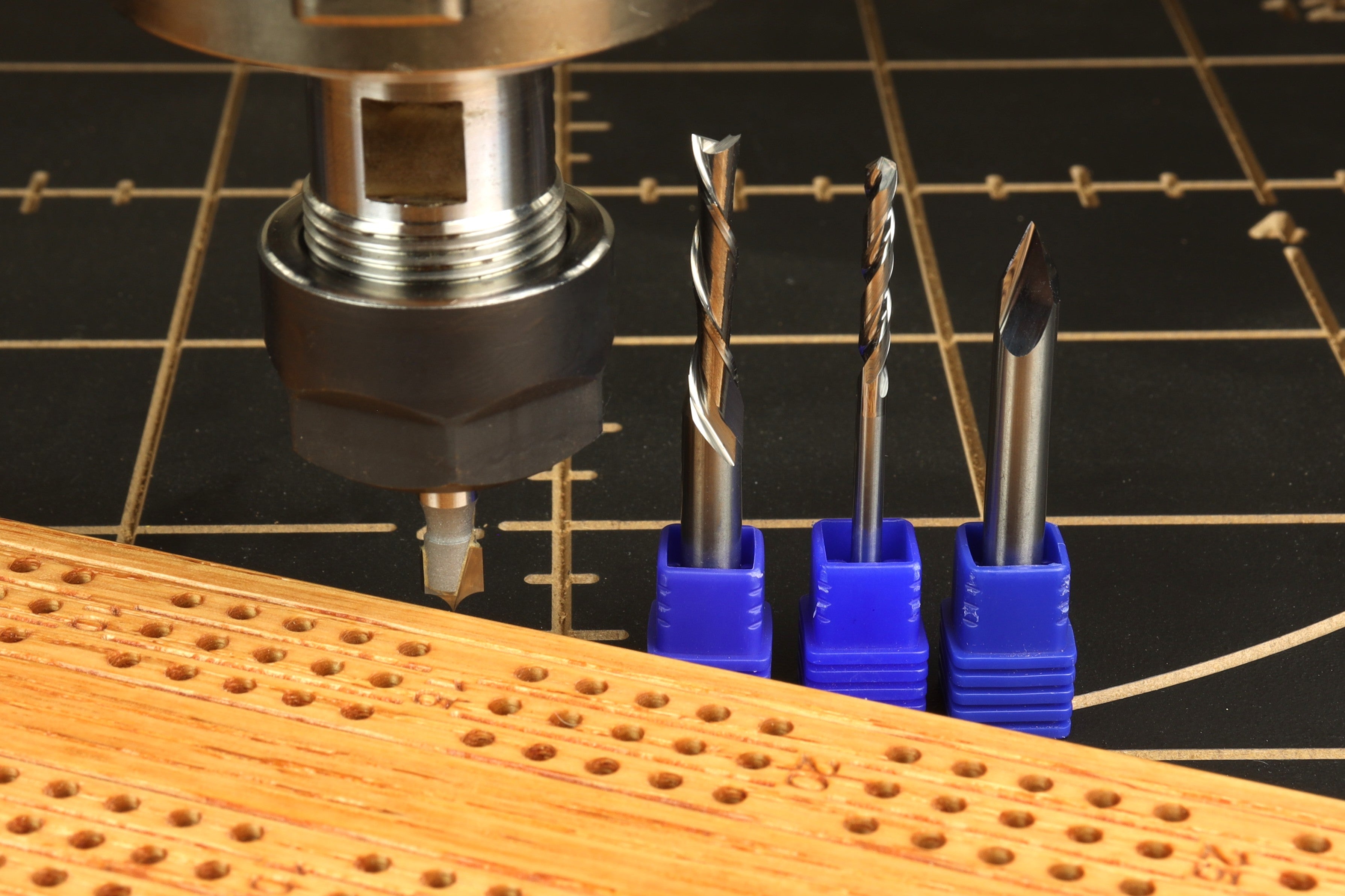 Cribbage Board CNC Router Bit Set - Includes Free Cribbage Board Proje ...