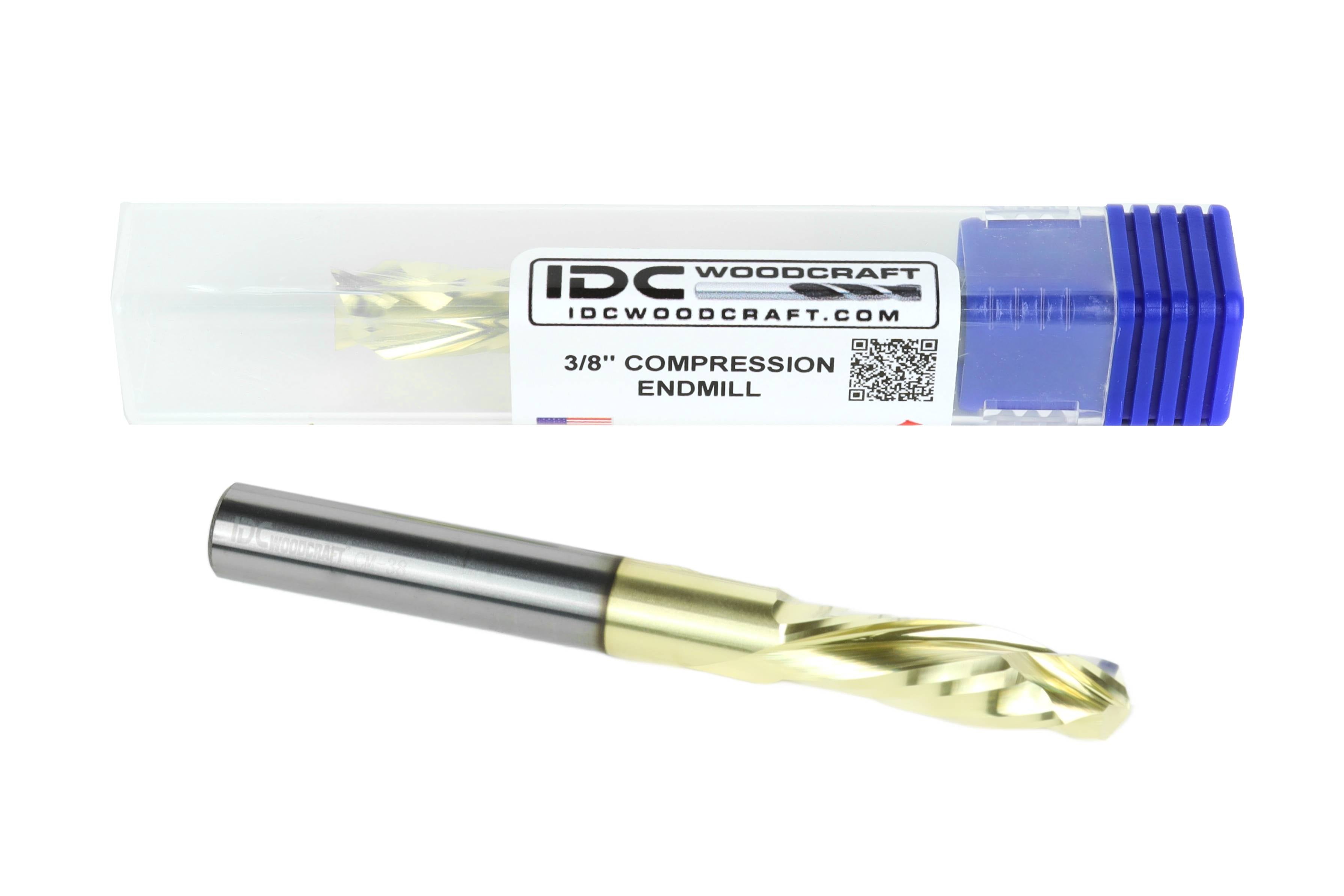 3/8" Compression Bit For CNC Routers, 3/8" Shank