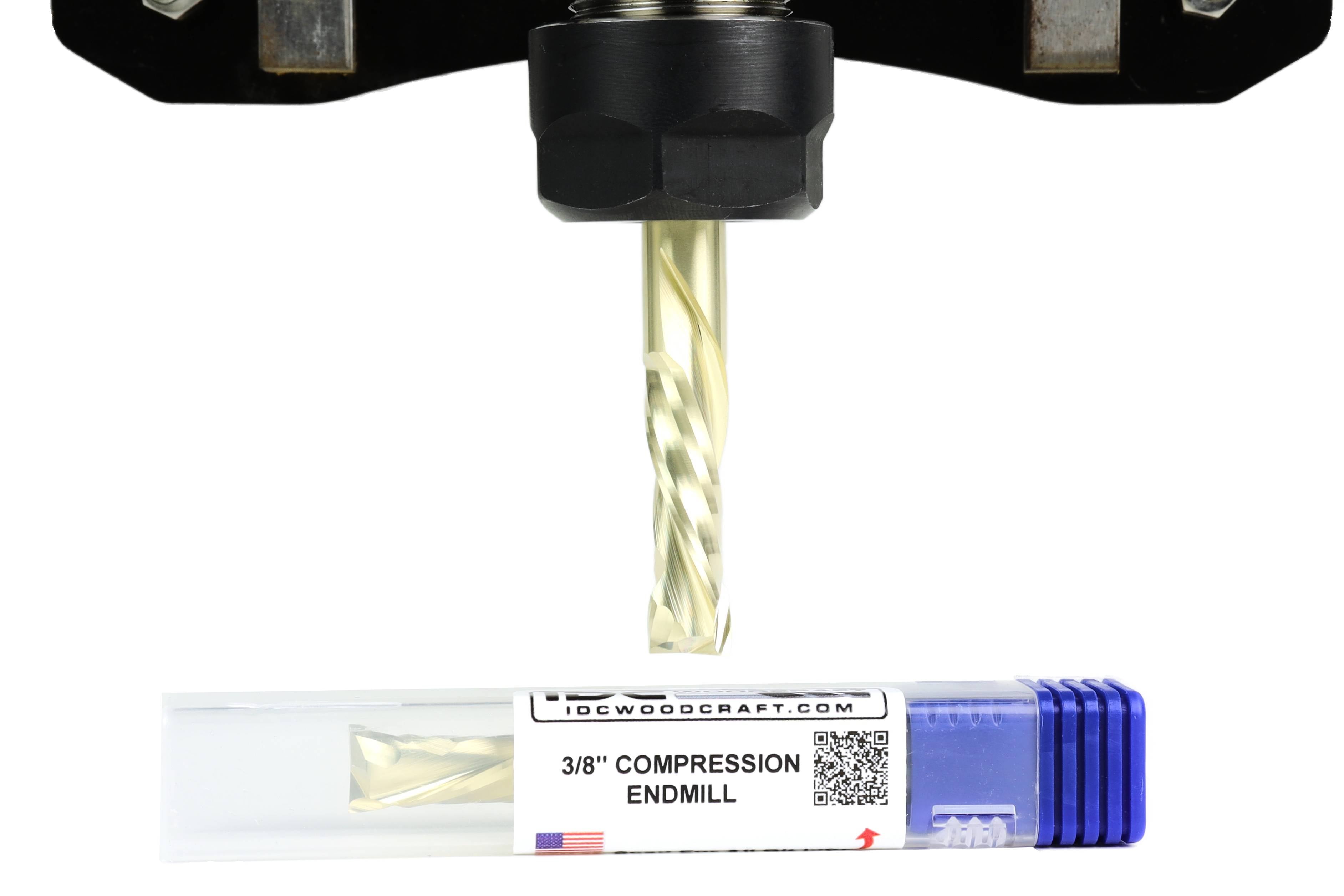 3/8" Compression Bit For CNC Routers, 3/8" Shank