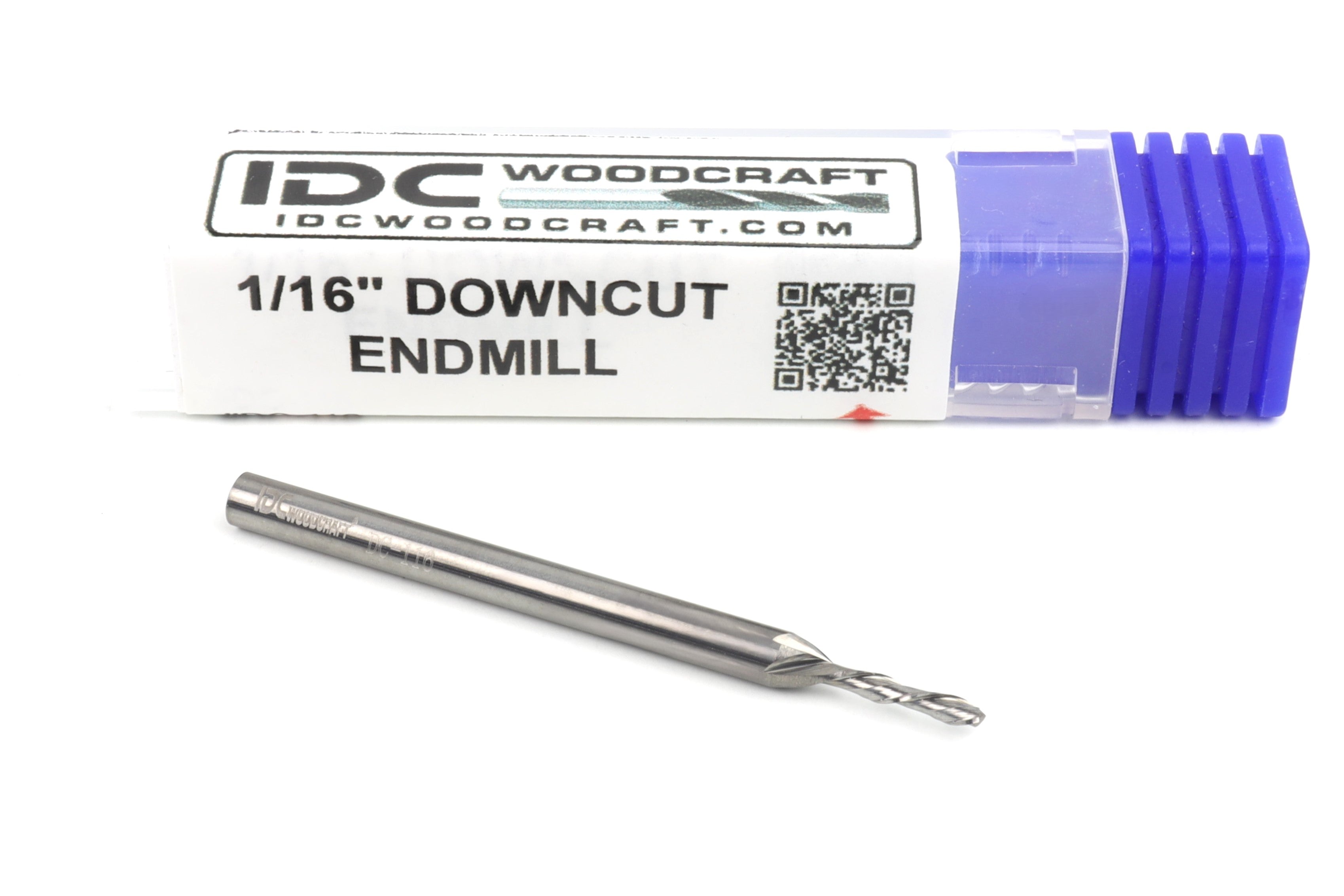 1/16 Down Cut Endmill Bit For CNC Routers for Fine Detail Carving, 1/8 Shank