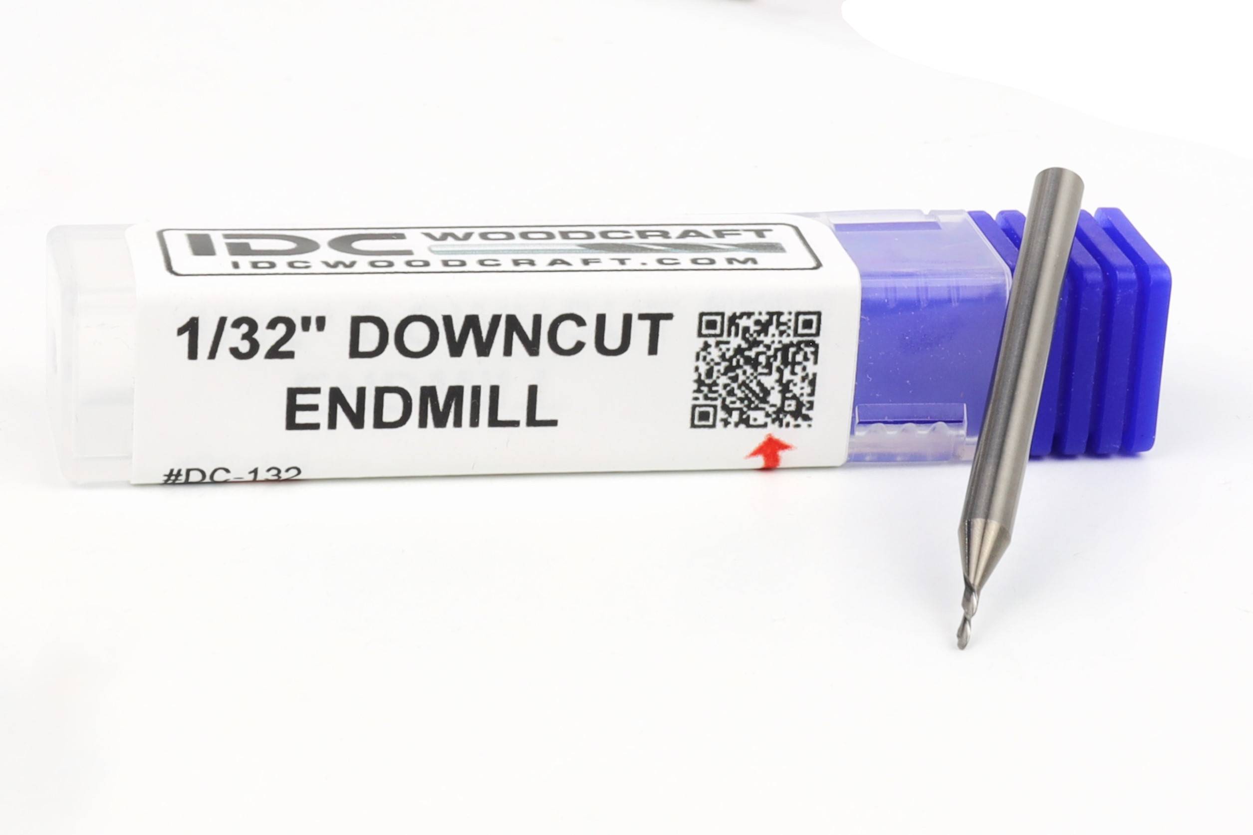 High-Detail 1/32 Down Cut Endmill Bit For CNC Routers, 1/8 Shank