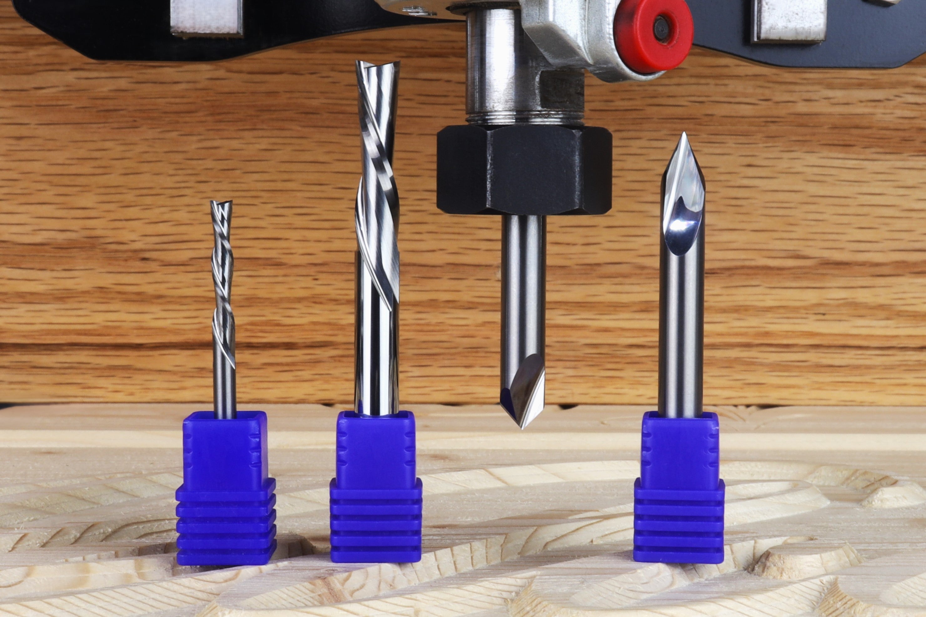 CNC Router Bits 4 Piece Backup Set