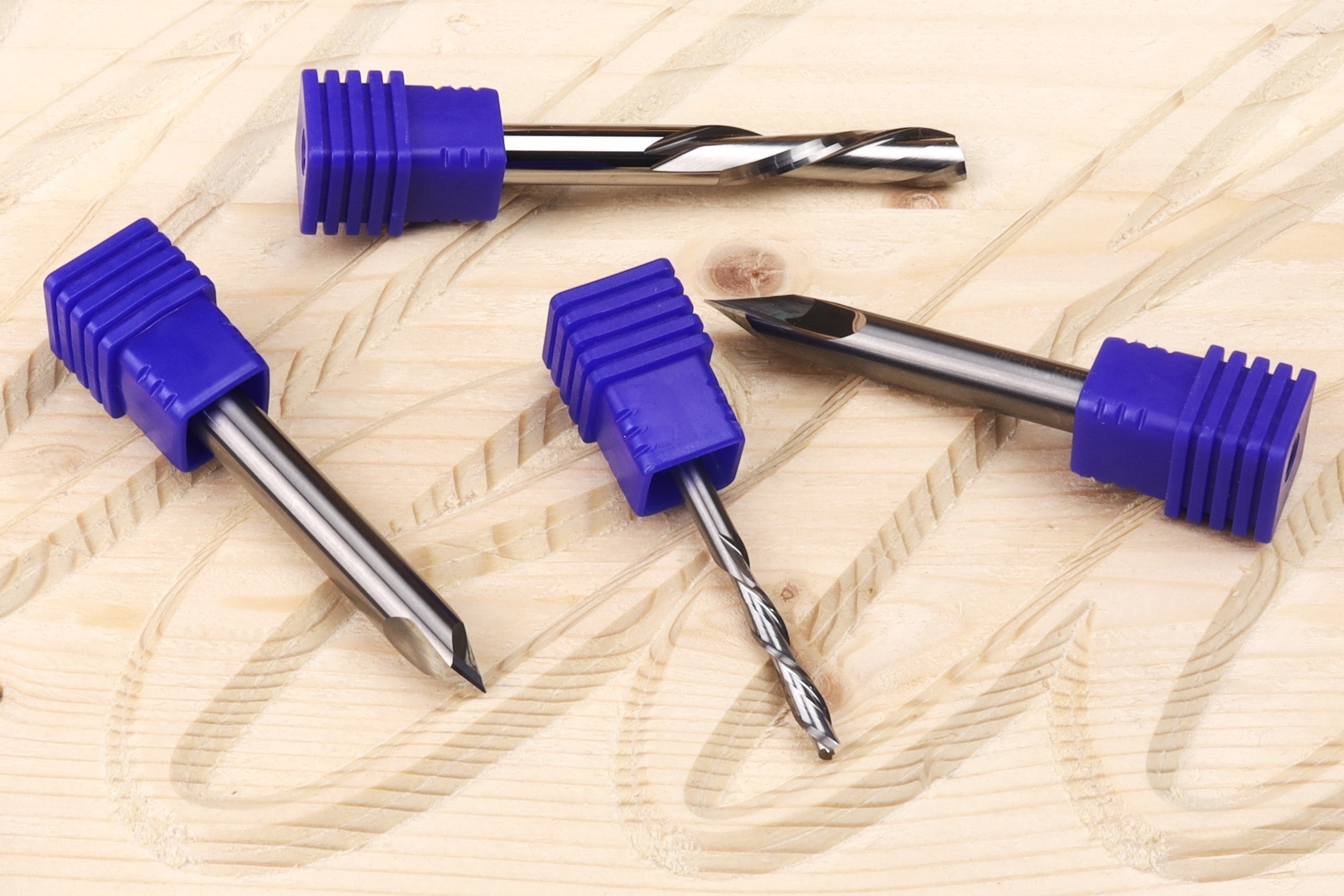 CNC Router Bits 4 Piece Backup Set