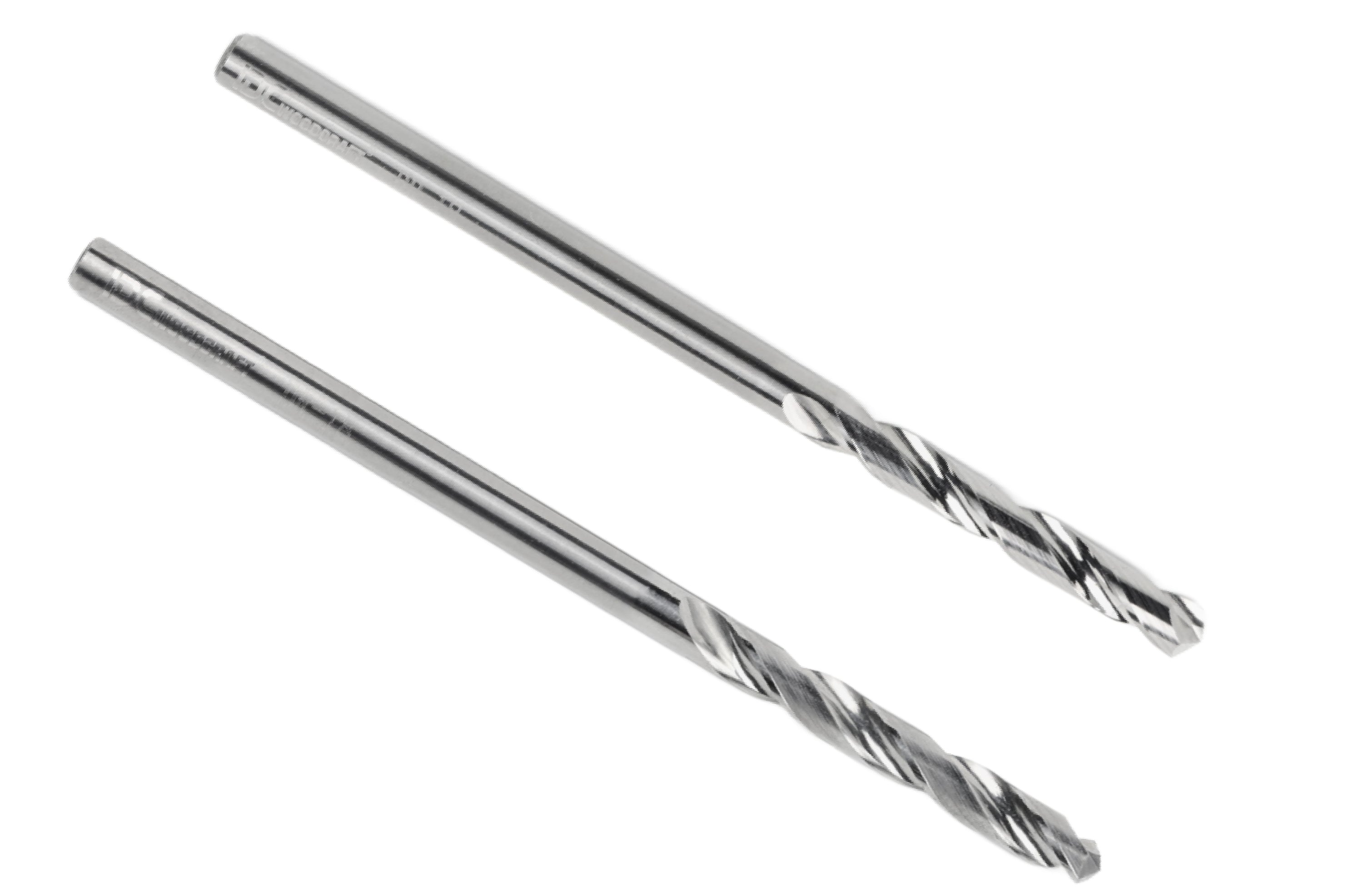 Set of 2 Extreme-Performance 1/8" Drill Bit for CNC Routers, Free Cribbage Files