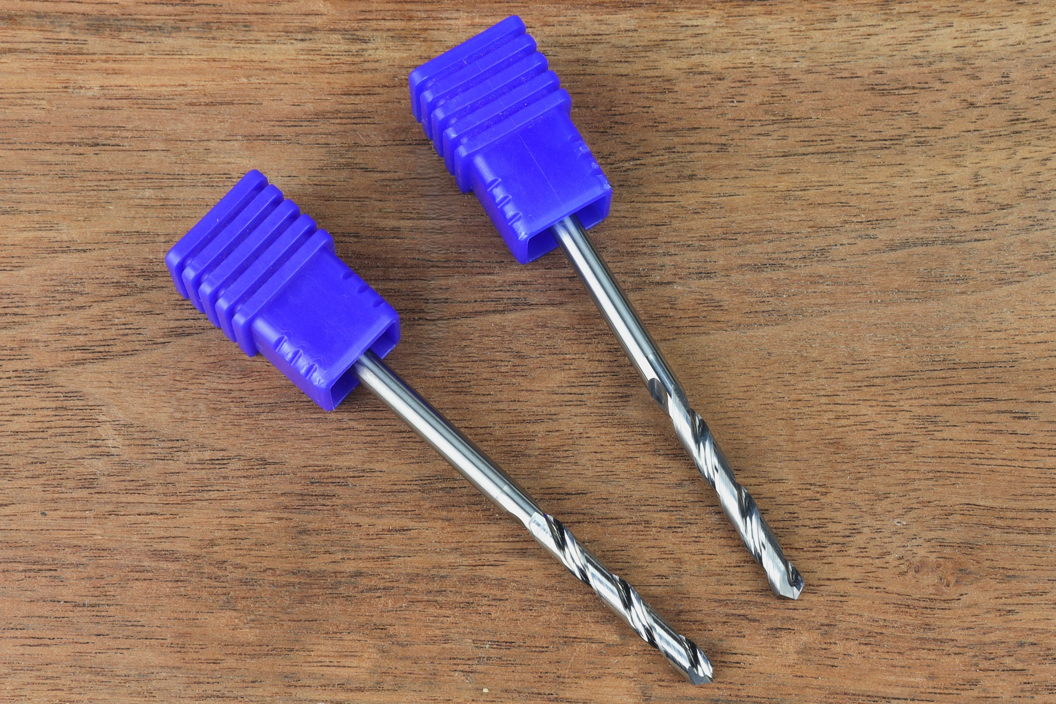 Set of 2 Extreme-Performance 1/8" Drill Bit for CNC Routers, Free Cribbage Files