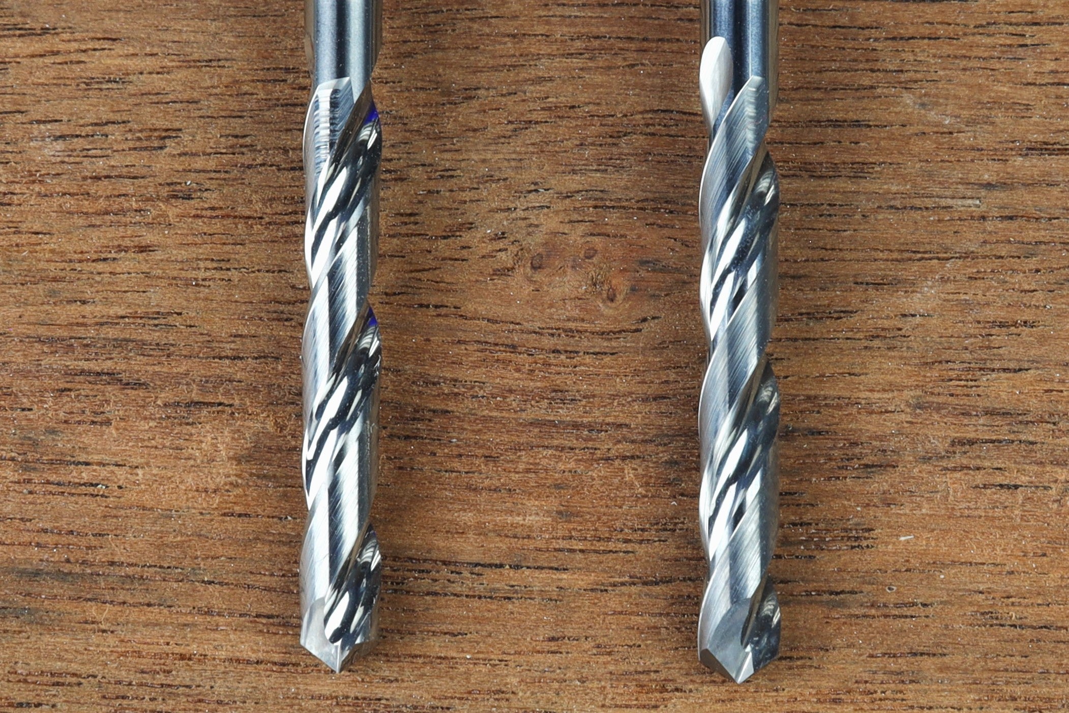 Set of 2 Extreme-Performance 1/8" Drill Bit for CNC Routers, Free Cribbage Files