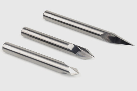 Ultra-Clean Cuts, 30, 60 & 90 Degree V-Bit Set For CNC Routers, 1/4 Shank