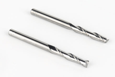 1/8" Up-Cut Endmill Bit (Drilling Capable) For CNC Routers (set of 2)