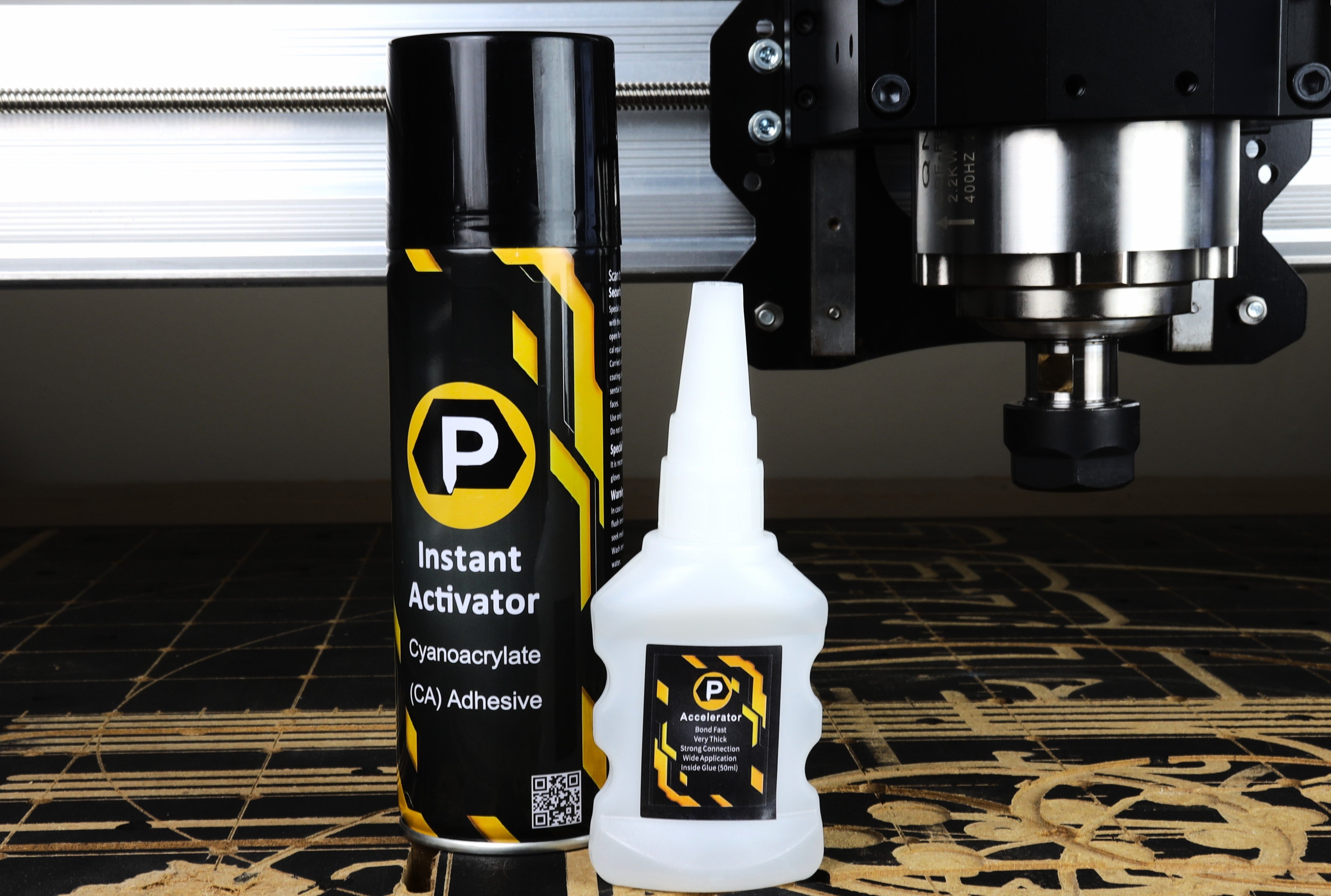 CA Glue for CNC Hold-Down – Premium Thick Formula + Activator (PWN brand)