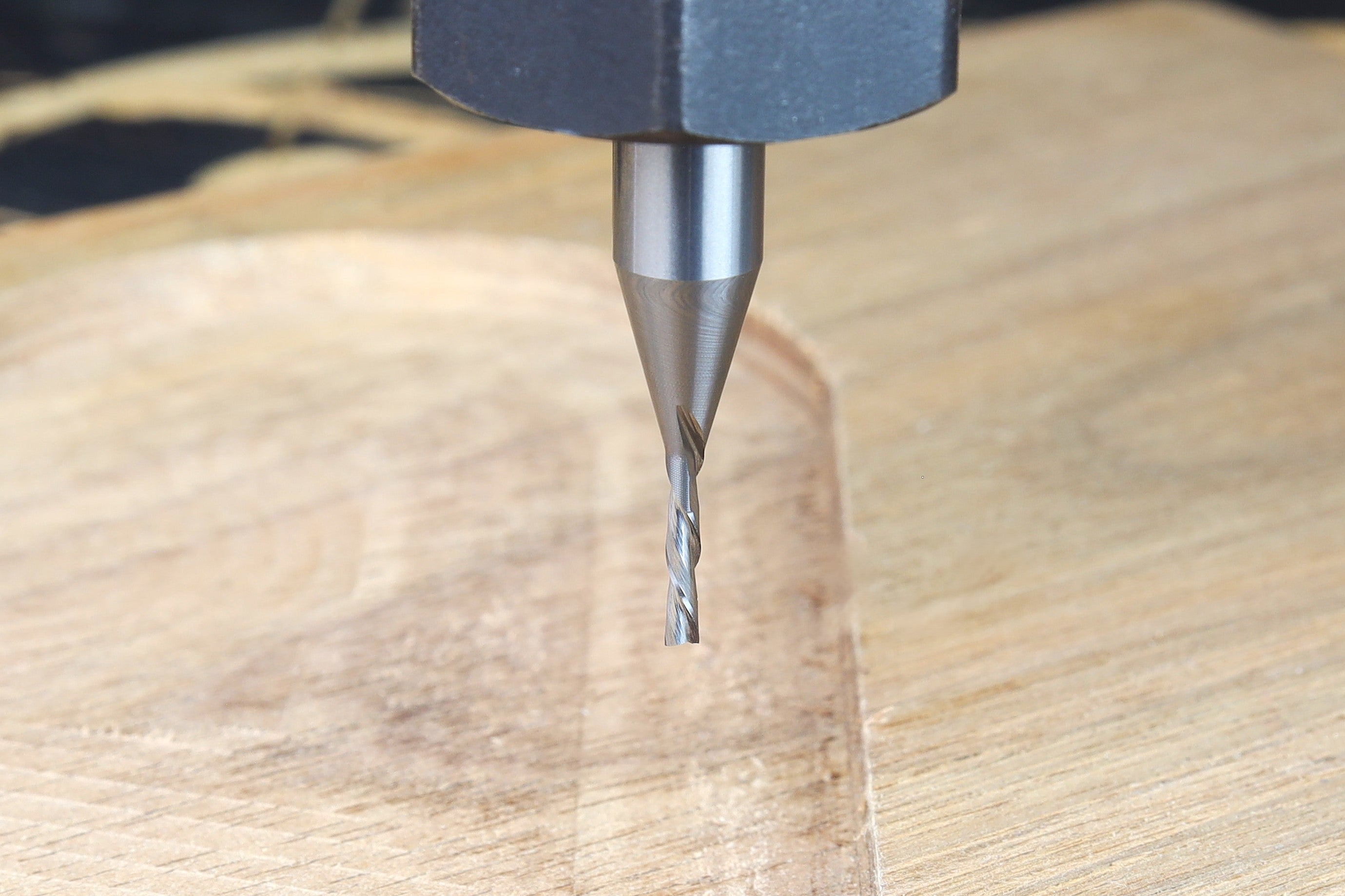 1/16 Down Cut Endmill Bit For CNC Routers, 1/4" Shank