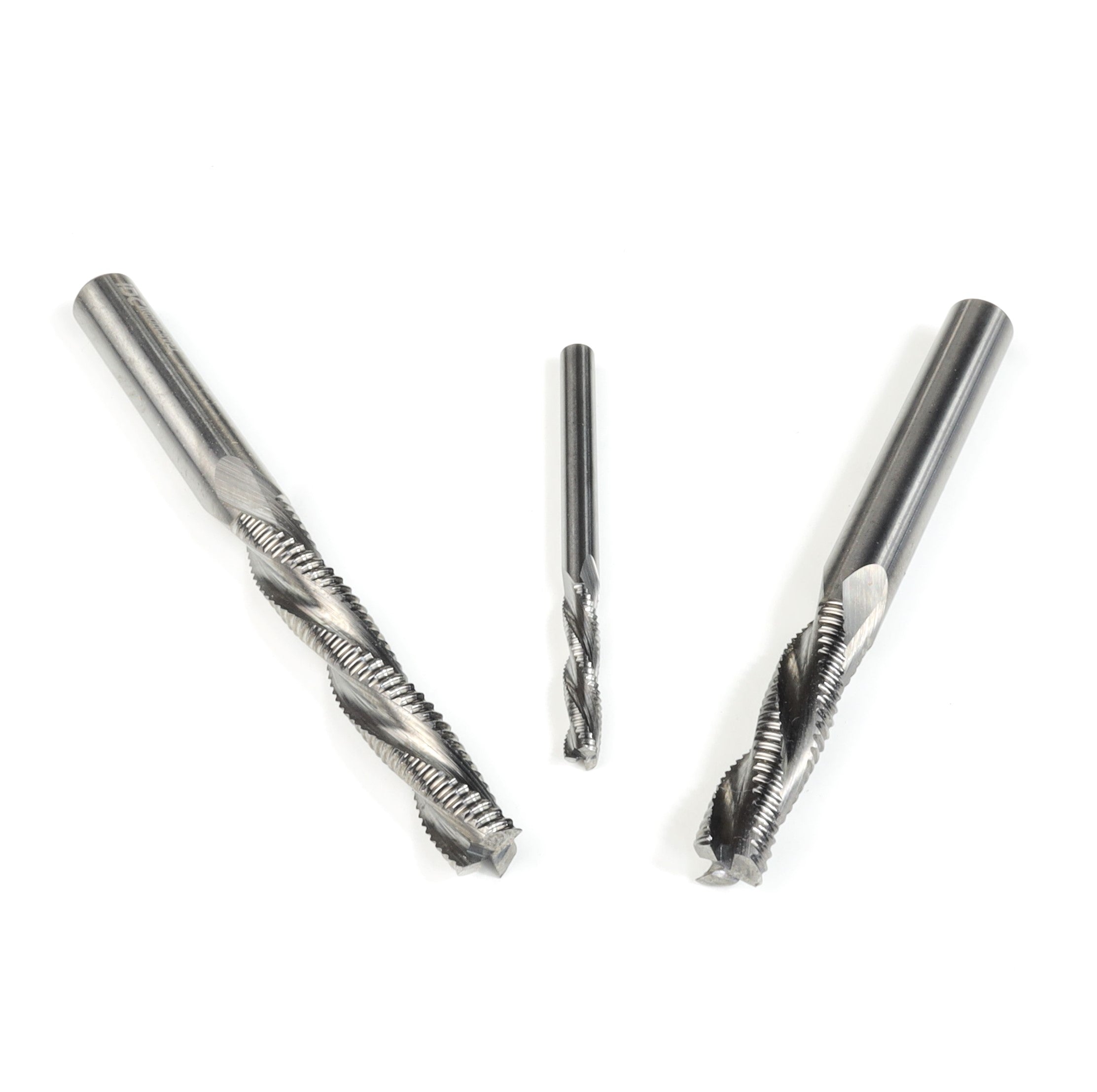 BEAST-BADGER-HOG Full Set, 3 High-Speed Roughing CNC Router Bits, 1/8 ...