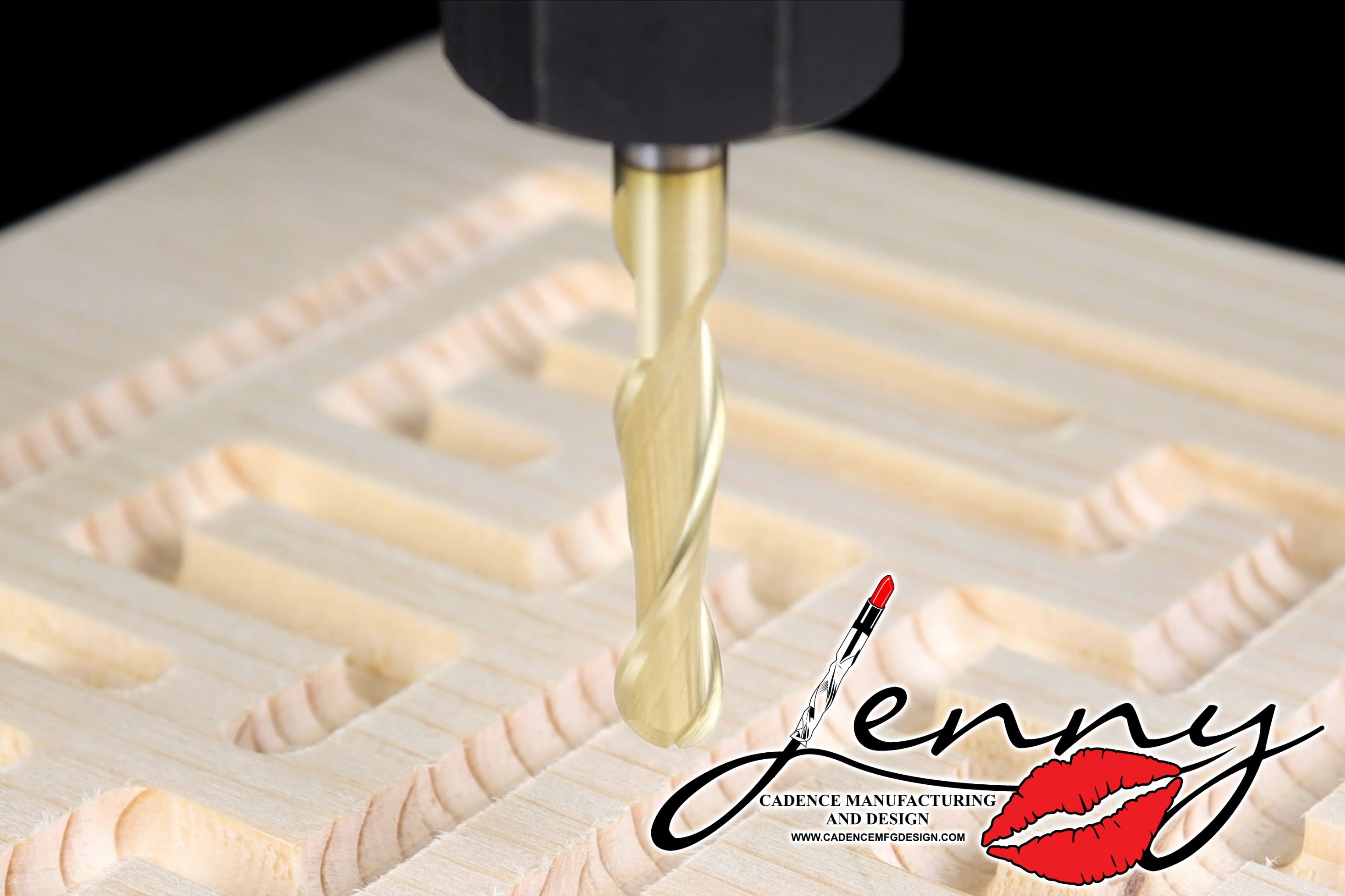 "The "Big B" Jenny" 1/4" Ball Nose Endmill for CNC Routers, 1/4" Shank