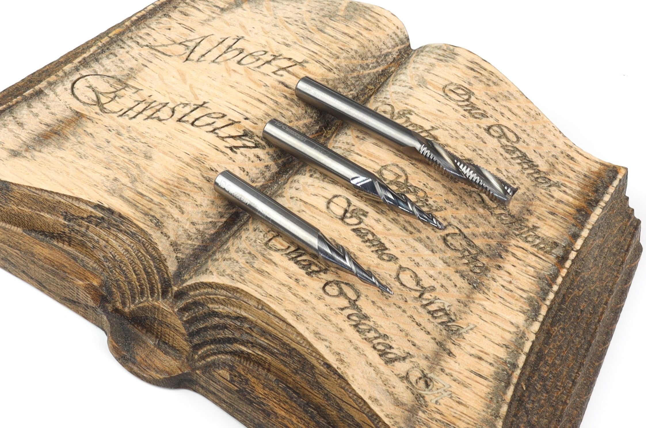 3D Carving CNC Router Bit Set, 2 Fine detail Taper Ball Nose and The B ...