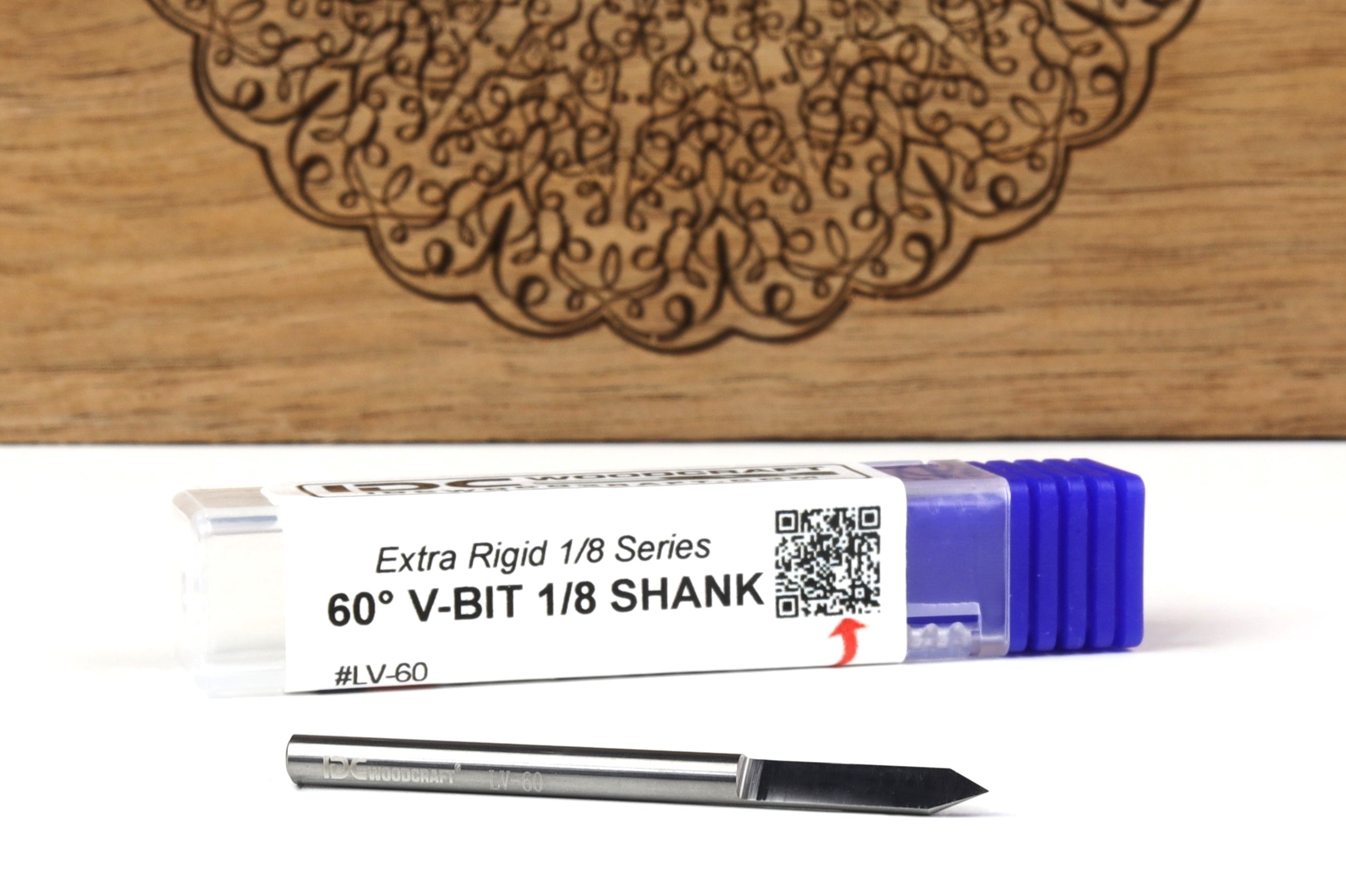 Deluxe 1/8 Shank 60 Degree Engraving V-Bit for CNC Routers – IDC Woodcraft