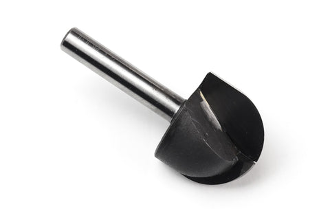 'Big Balls' 1" Ball Nose Rounding Bit, 1/2" Radius, 1/4 Shank