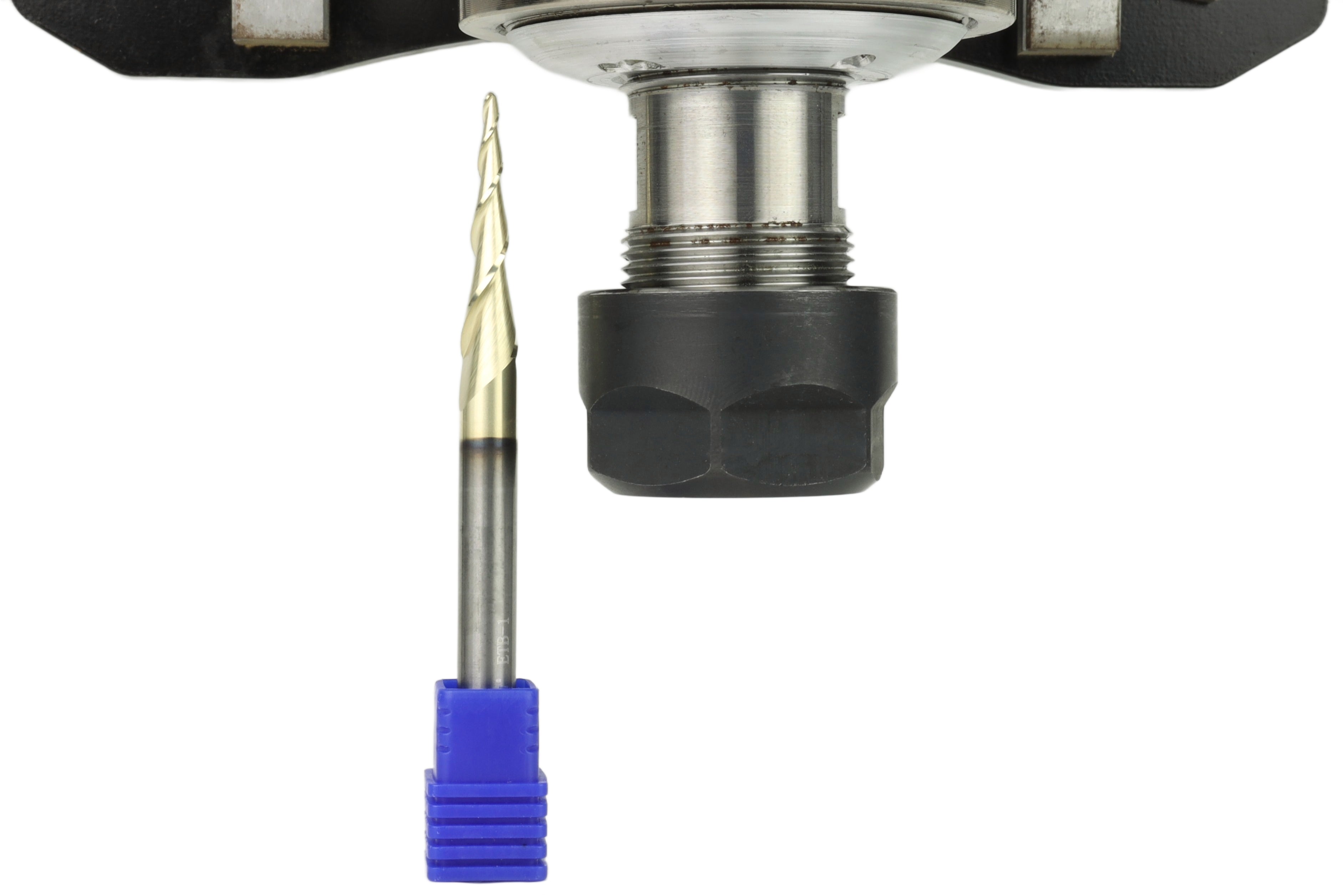6° Long Tapered Ball Nose CNC Router Bit, Fine-Tip – Ideal for Rotary Carving & Cutting Board Inlays (¼” Shank)
