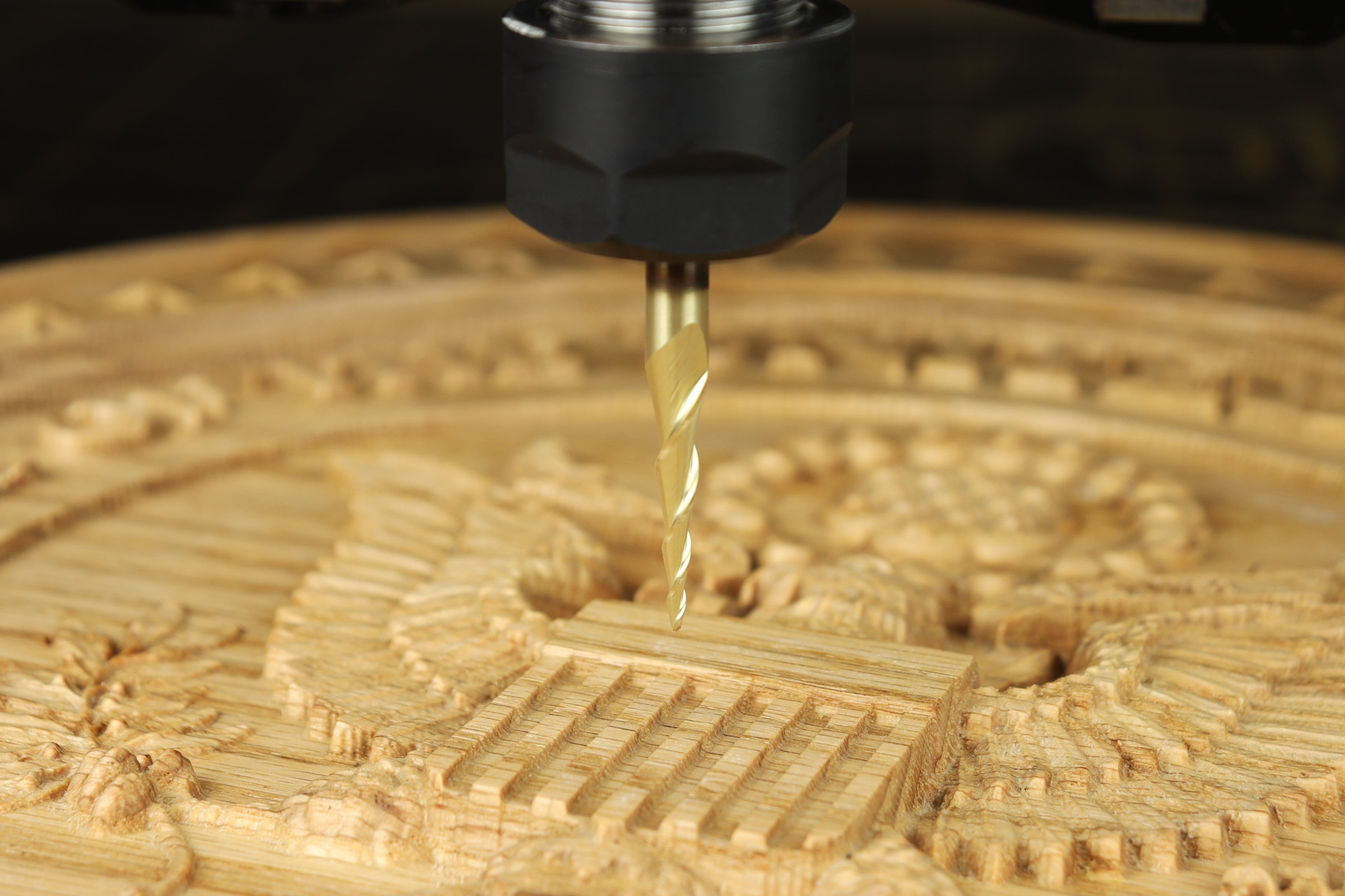 6° Long Tapered Ball Nose CNC Router Bit, Fine-Tip – Ideal for Rotary Carving & Cutting Board Inlays (¼” Shank)