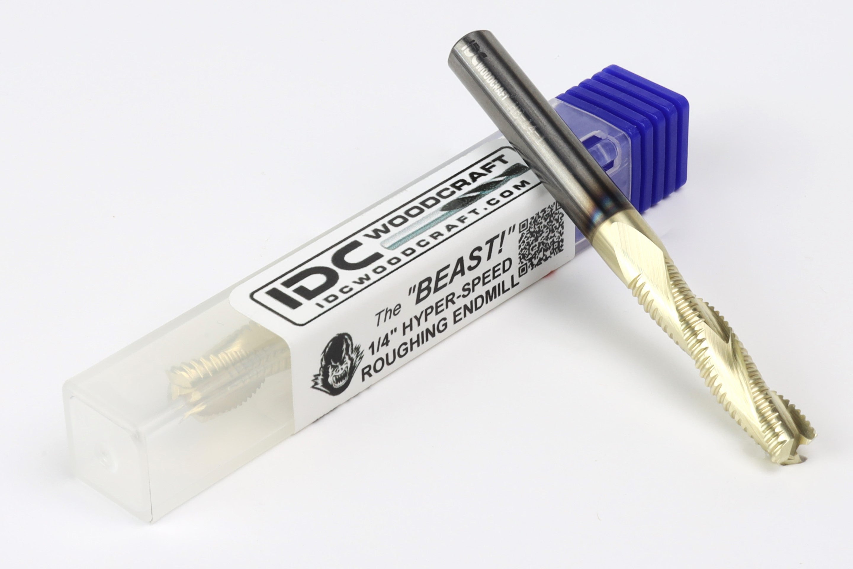 The "BEAST" 1/4 Hyper-Speed Roughing CNC Router Bit, 1/4 Shank