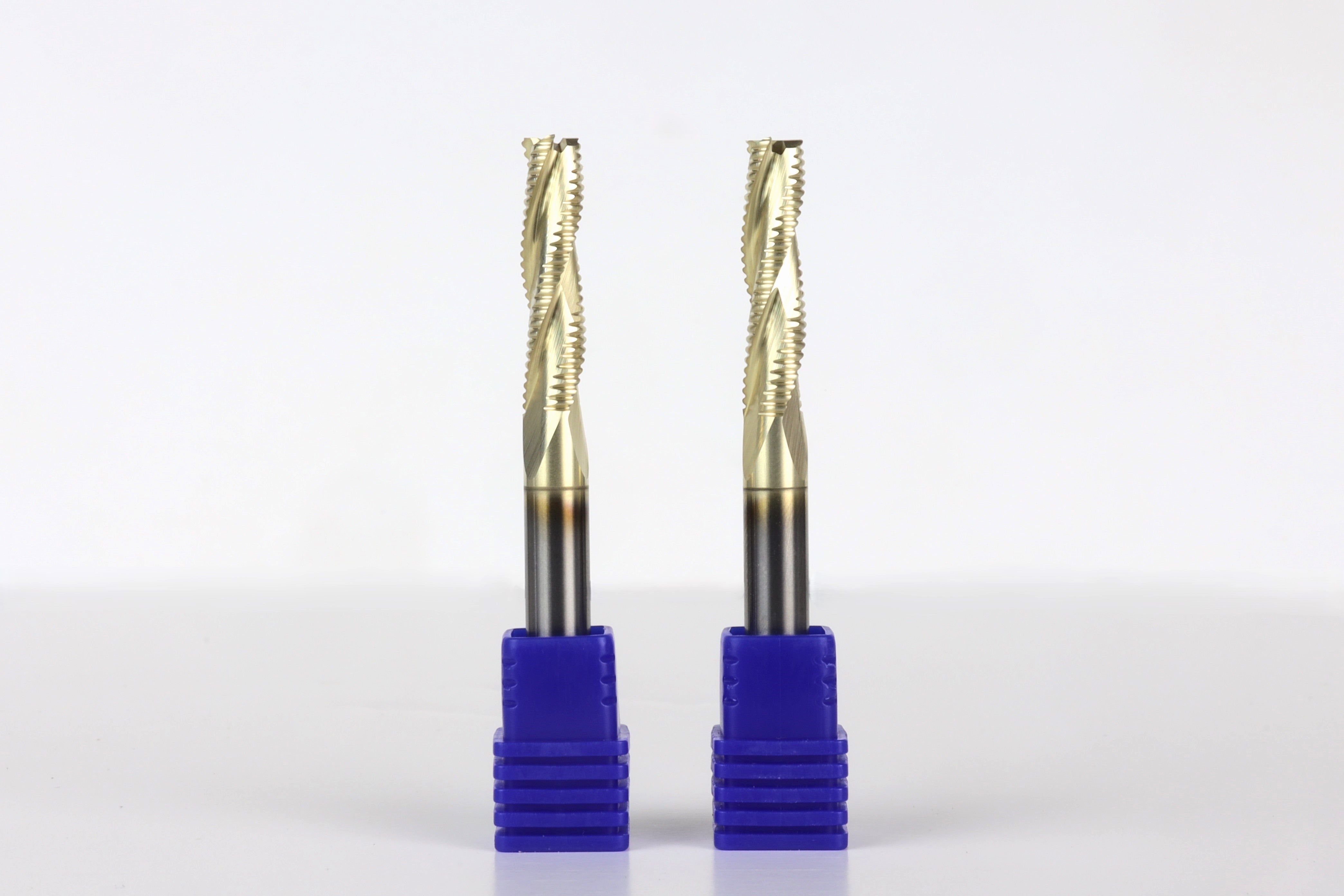 Set of 2 - "BEAST" 1/4 Hyper-Speed Roughing CNC Router Bit, 1/4 Shank