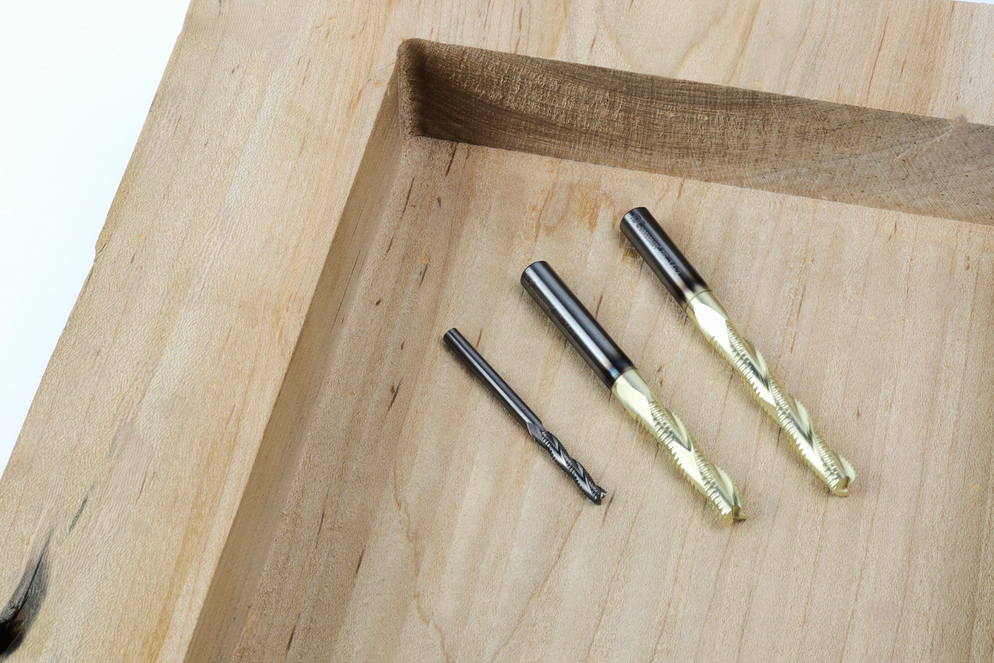 BEAST-BADGER-HOG Full Set, 3 High-Speed Roughing CNC Router Bits, 1/8 ...