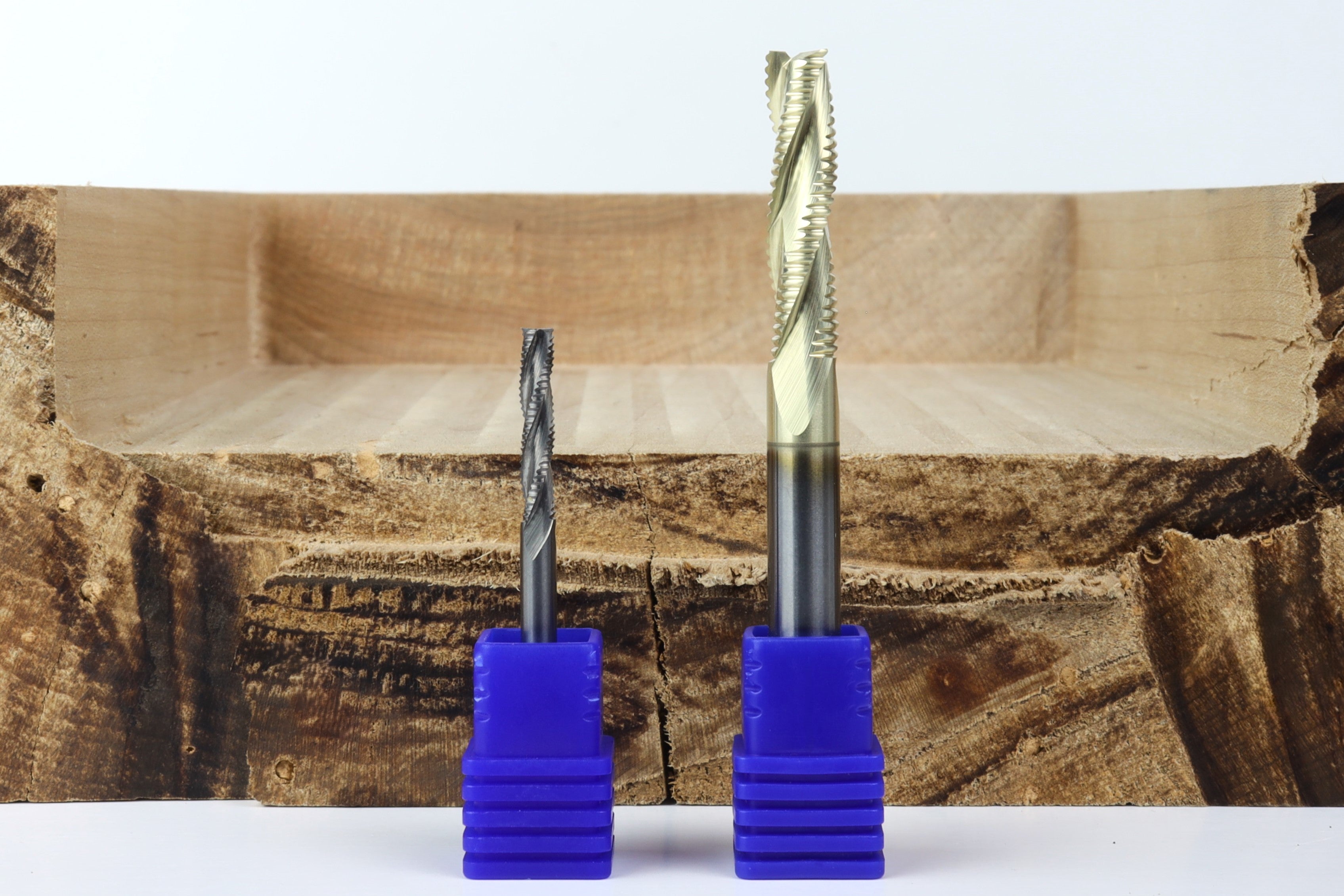 Saw Router Roughing Bit BEAST-BADGER Set, 2 High-Speed Roughing CNC Router Bits, 1/8 & 1/4 Sha ...