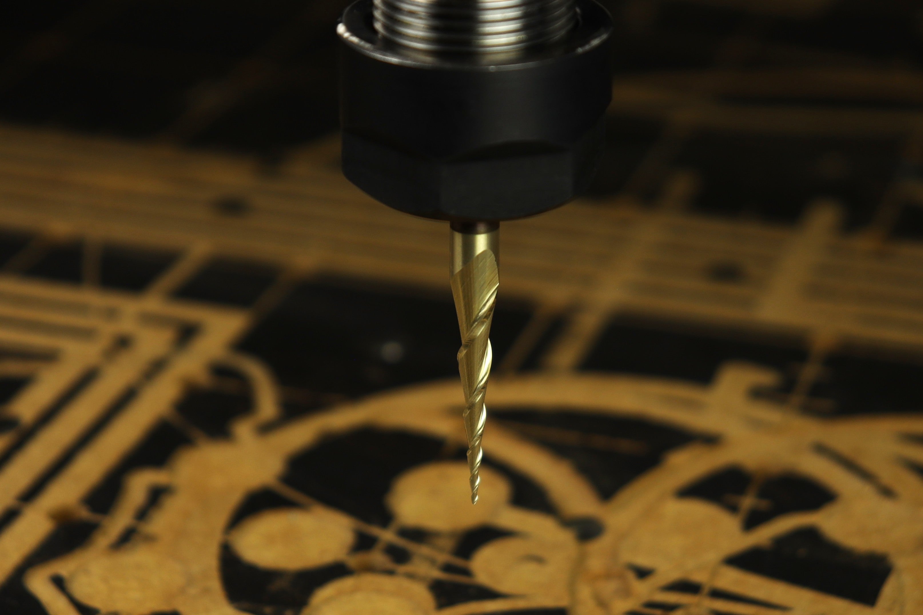 6° Long Tapered Ball Nose CNC Router Bit, Ultra-Fine Tip – Ideal for Rotary Carving & Cutting Board Inlays (¼” Shank)