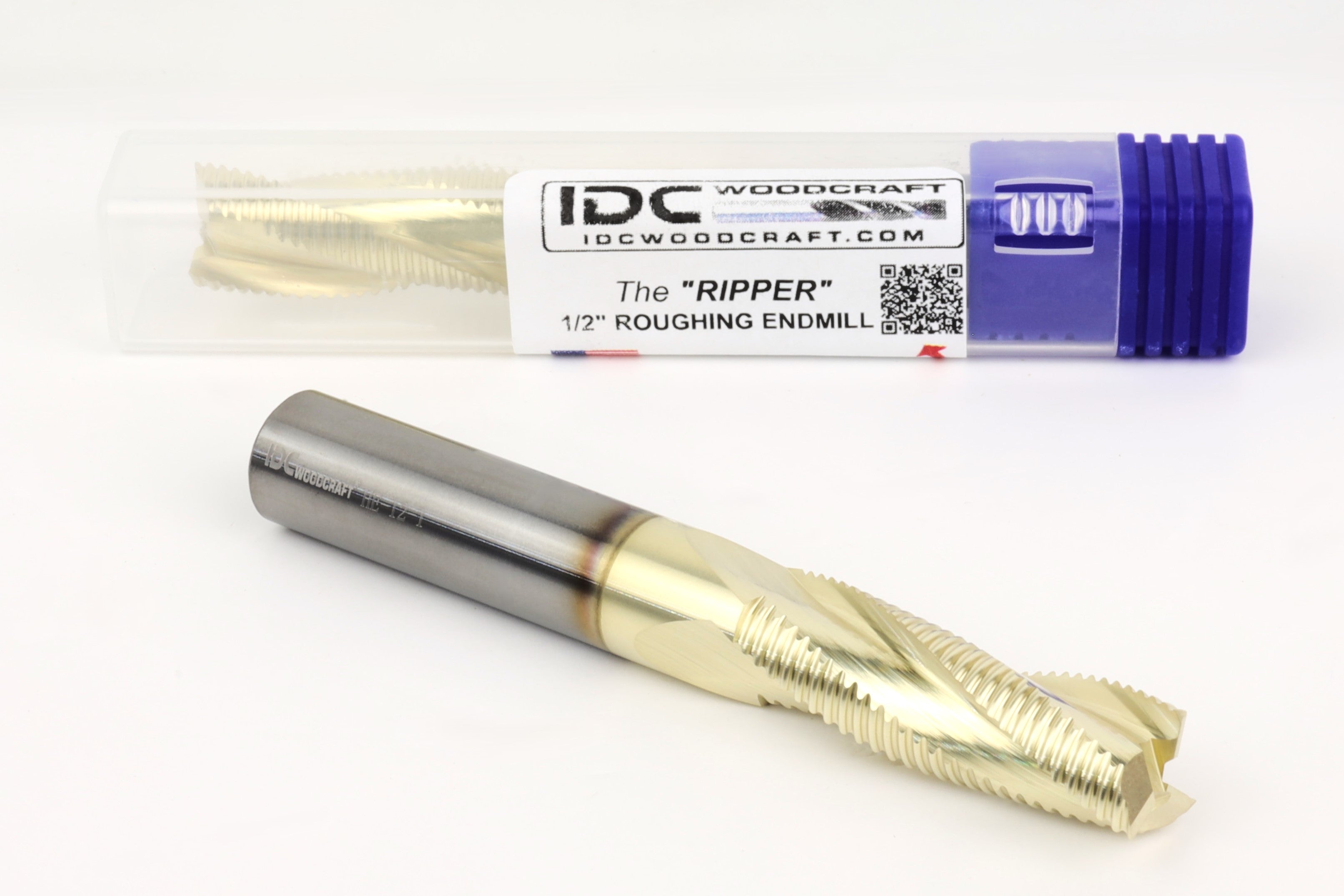 The "RIPPER" High-Performance Pro 1/2" Roughing Endmill, 1/2" Shank