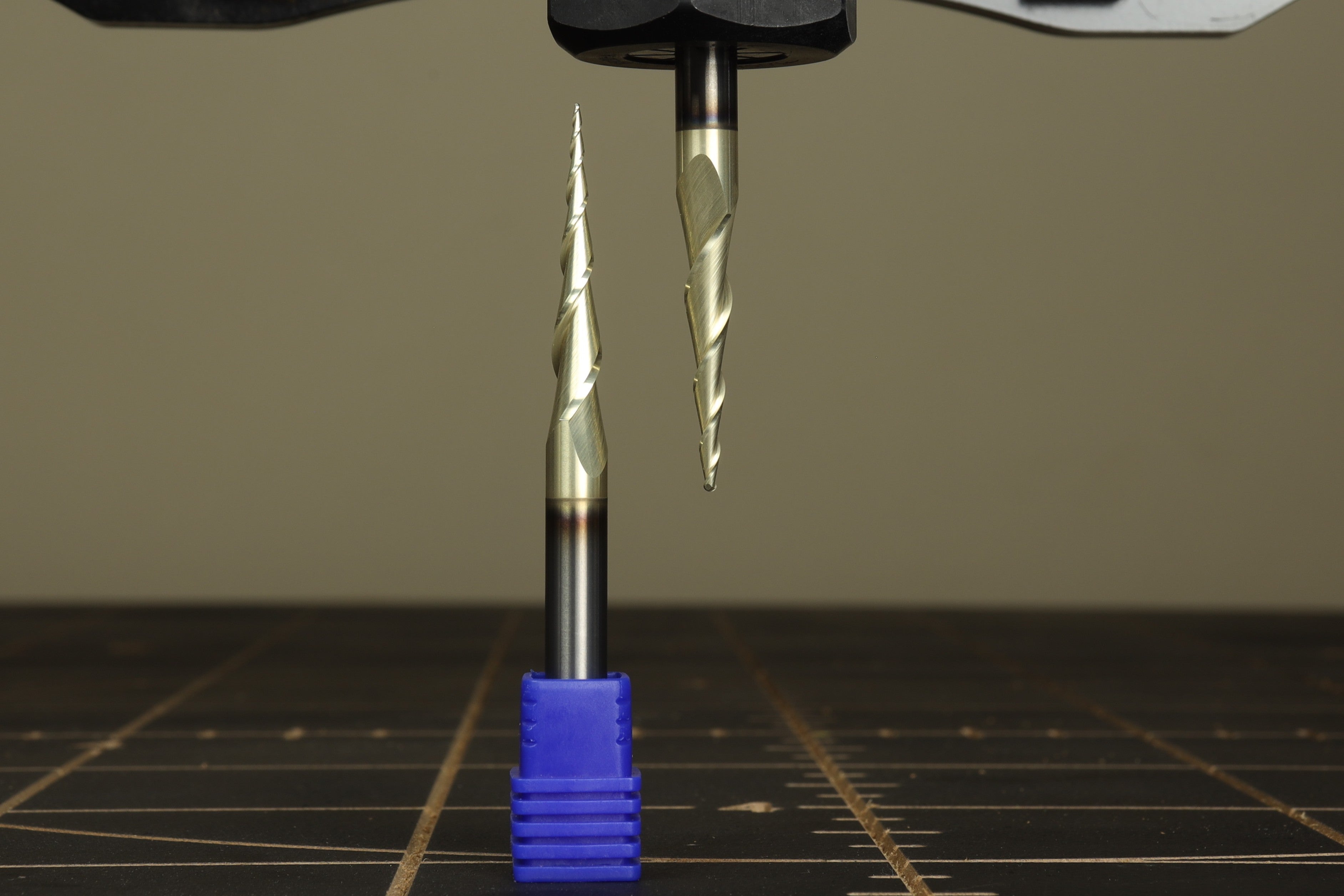 6° Long Tapered Ball Nose CNC Router Bit Set (Fine & Ultra-Fine Tips) – Ideal for Rotary Carving, Deep 3D Reliefs, and Cutting Board Inlays (¼” Shank, 2-Piece Set)